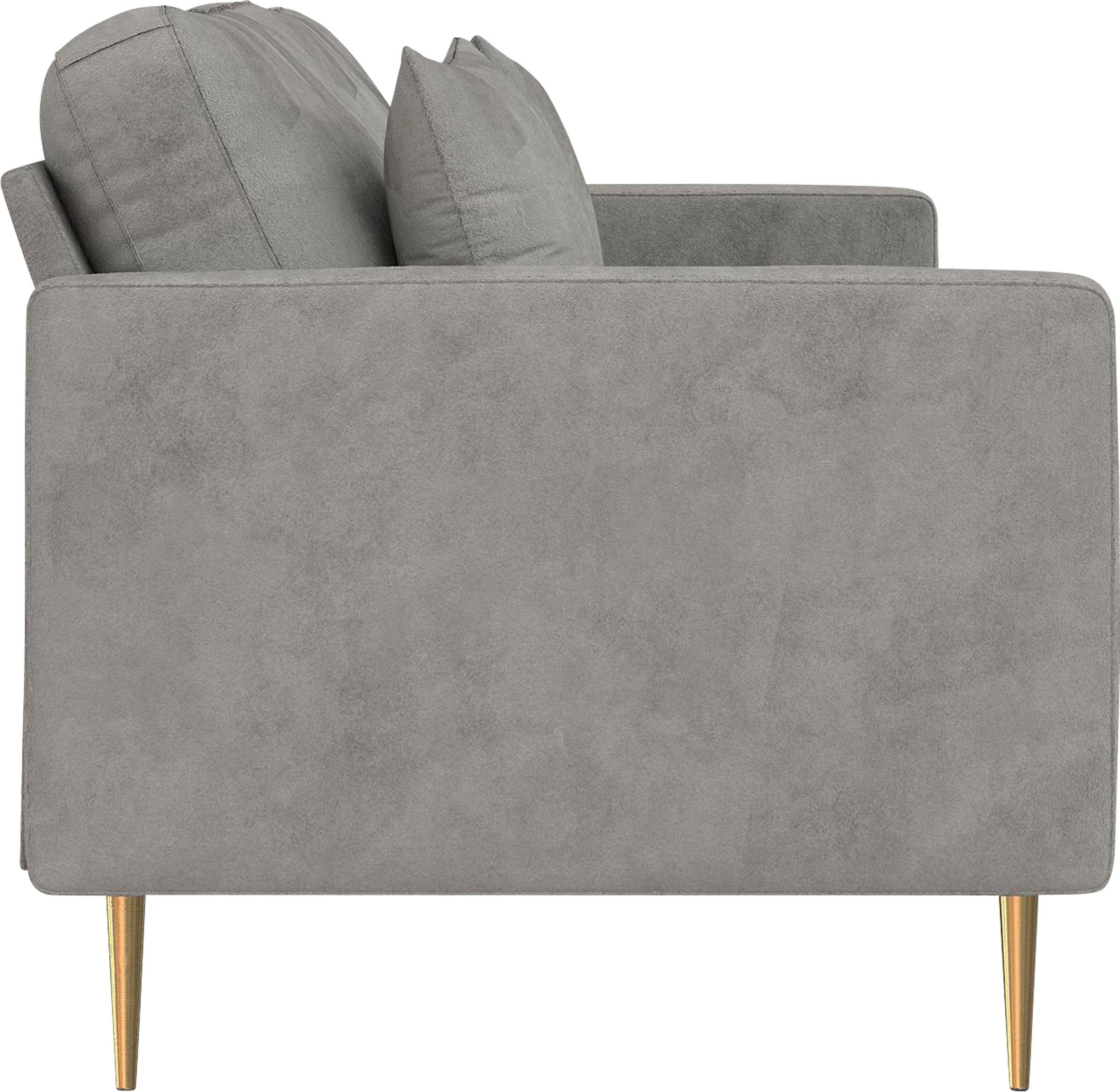 CosmoLiving by Cosmopolitan 3-Sitzer »Highland«, (1 St.), pflegeleichter Veloursbezug, Sitz und Rücken gepolstert, Sitzhöhe 46cm