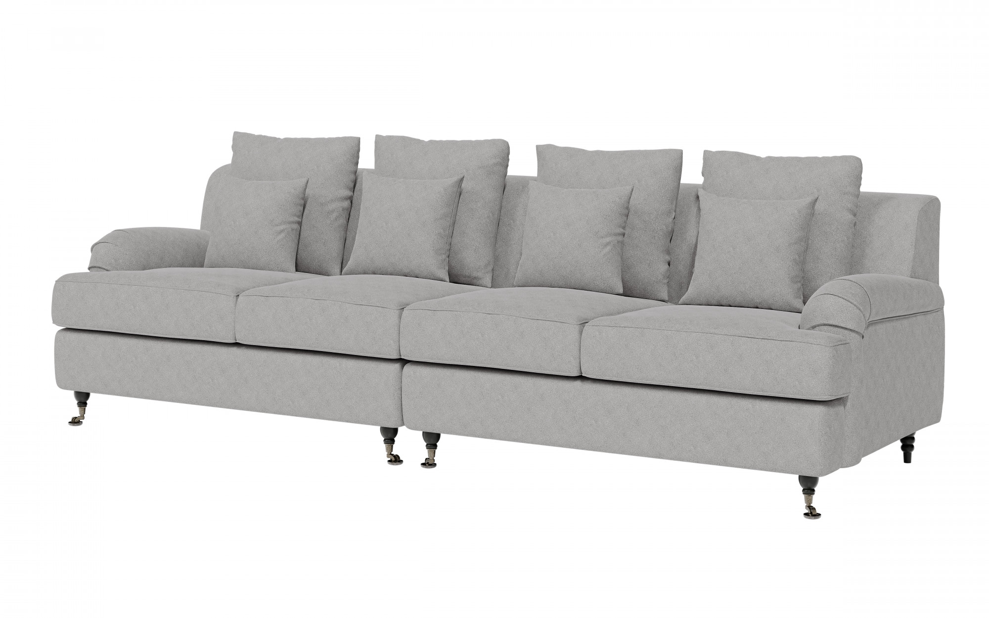 Guido Maria Kretschmer Home&Living Big-Sofa »NORIN«, zwei Fussarten: vorne - Rollen, hinten - Holzfüsse