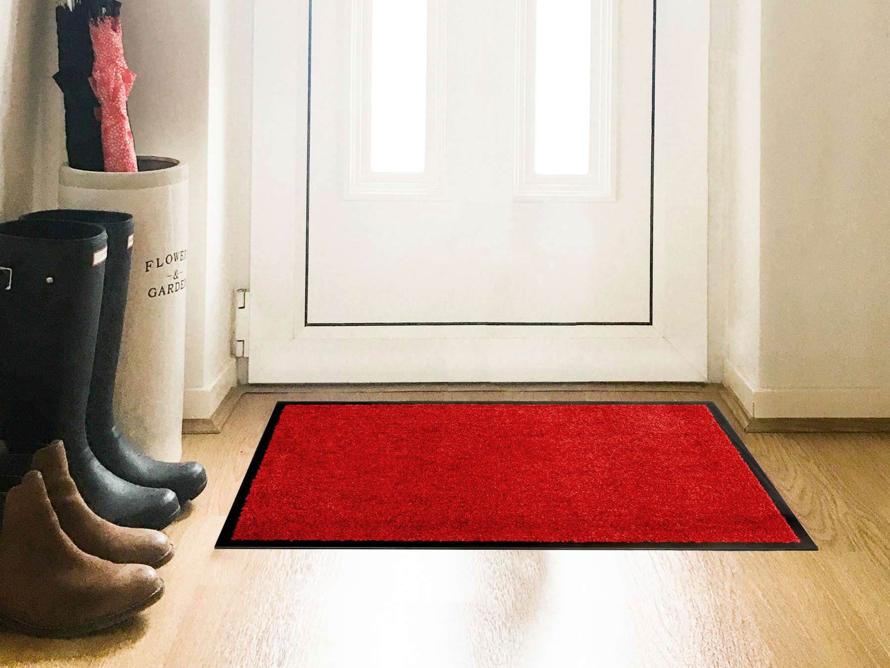 Primaflor-Ideen in Textil Fussmatte »Schmutzfangmatte CLEAN PRO, Made in Belgium«, rechteckig, 8 mm Höhe, Uni-Farben, UV-beständig, strapazierfähig, waschbar
