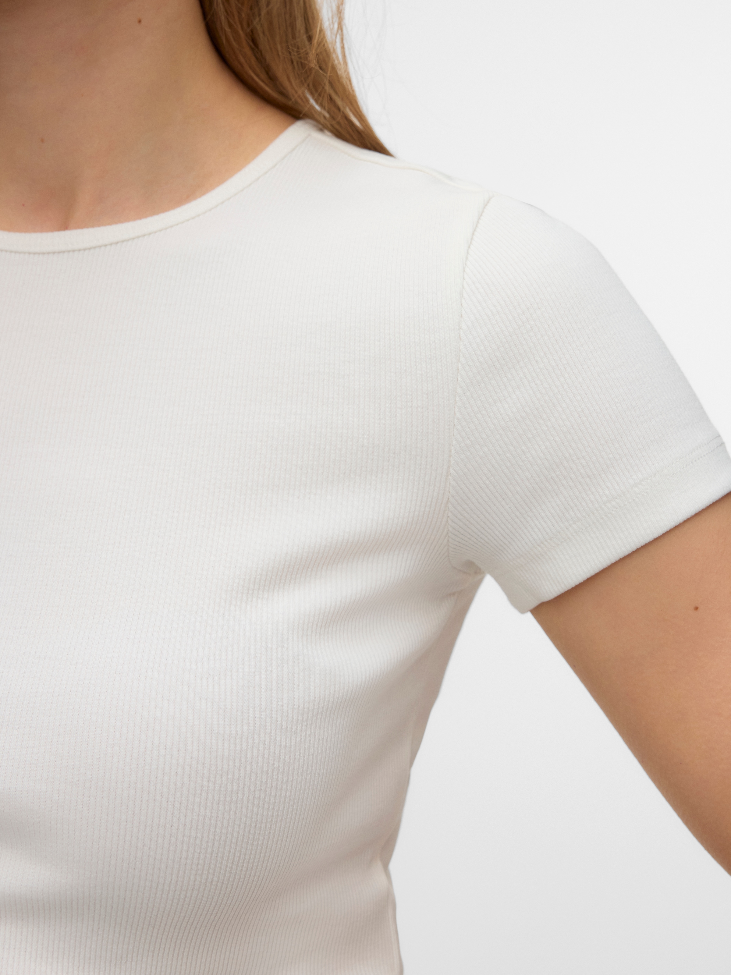 Vero Moda Kurzarmshirt »VMCHLOE SS SHORT TOP JRS 2-PACK NOOS« Packung, 2 Baumwollmischung