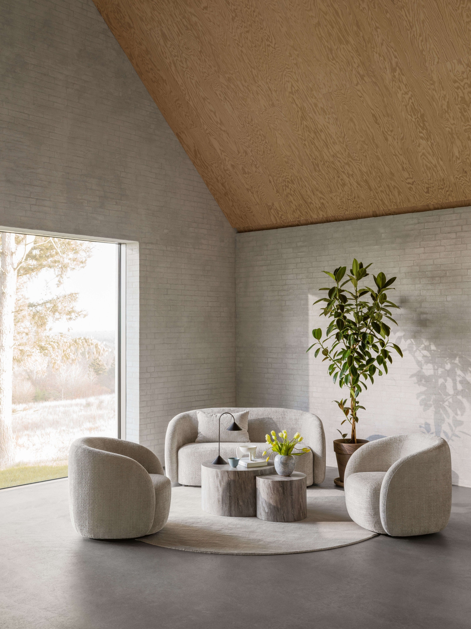 ACTONA GROUP Chaise rembourrée »Loungestuhl« () Stuhl, beige, drehfunk, 81x83x76