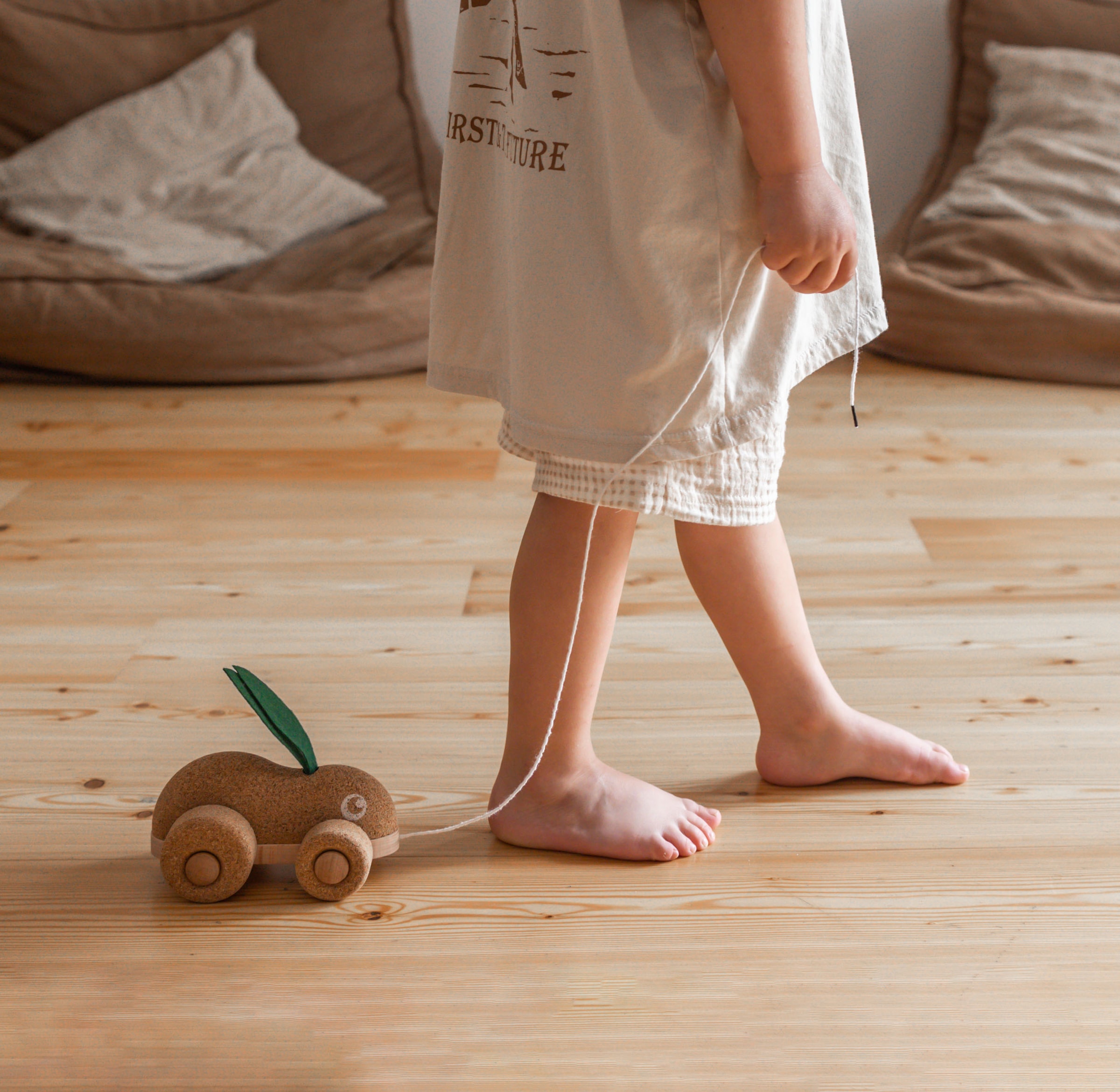 KORKO Animal à tirer »Hopping Bunny« Made in Europe