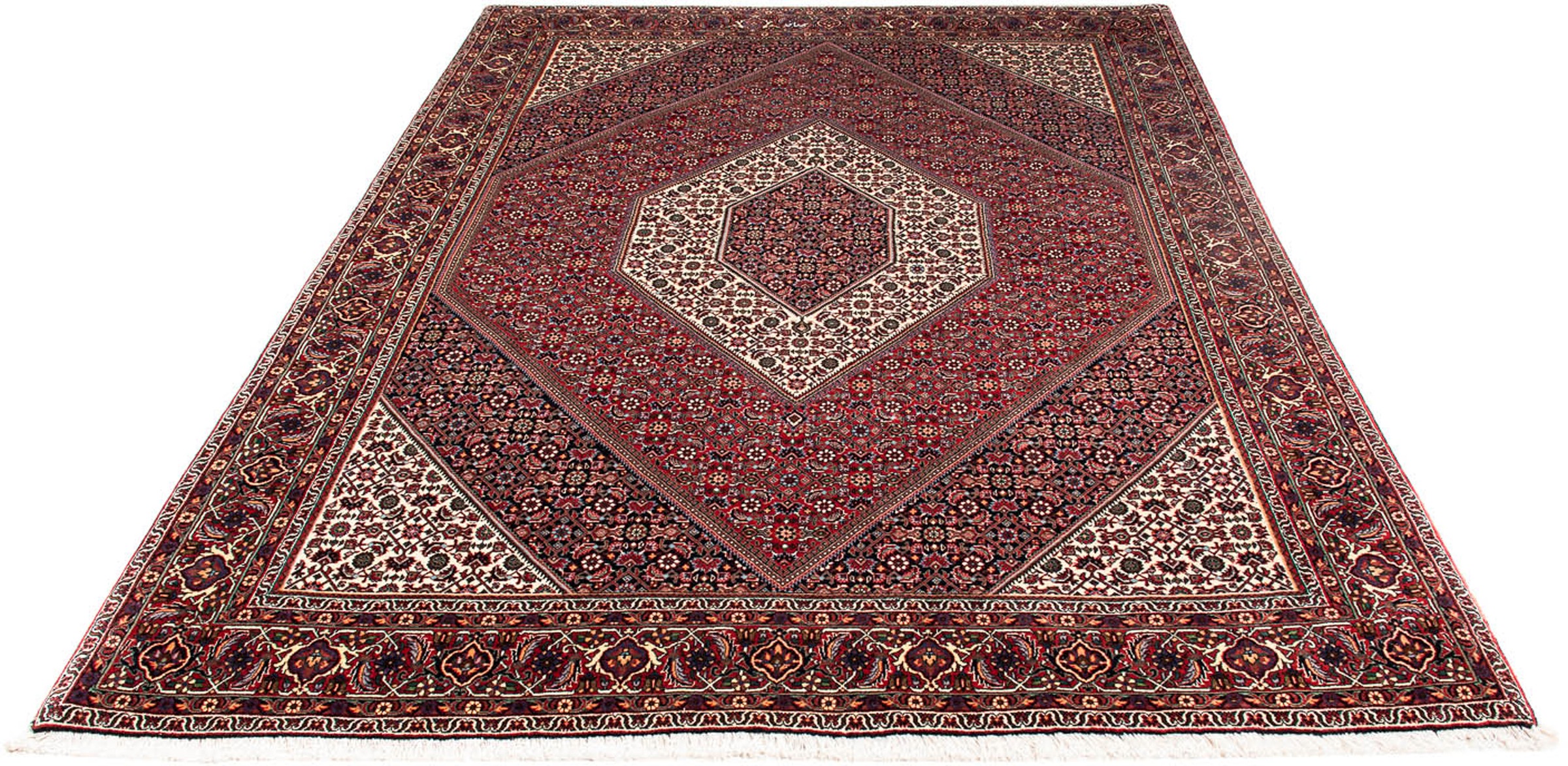 Image of morgenland Orientteppich »Perser - Bidjar - 235 x 169 cm - mehrfarbig«, rechteckig, 15 mm Höhe, Wohnzimmer, Handgeknüpft, Einzelstück mit Zertifikat bei Ackermann Versand Schweiz