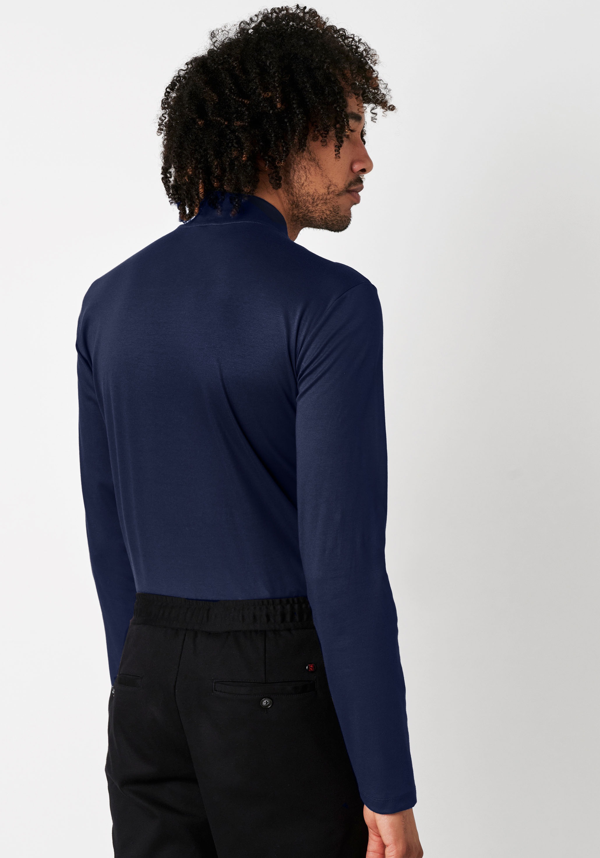 DESOTO Rollkragenshirt »Jersey Rollkragenshirt langarm«, Stretch-Qualität