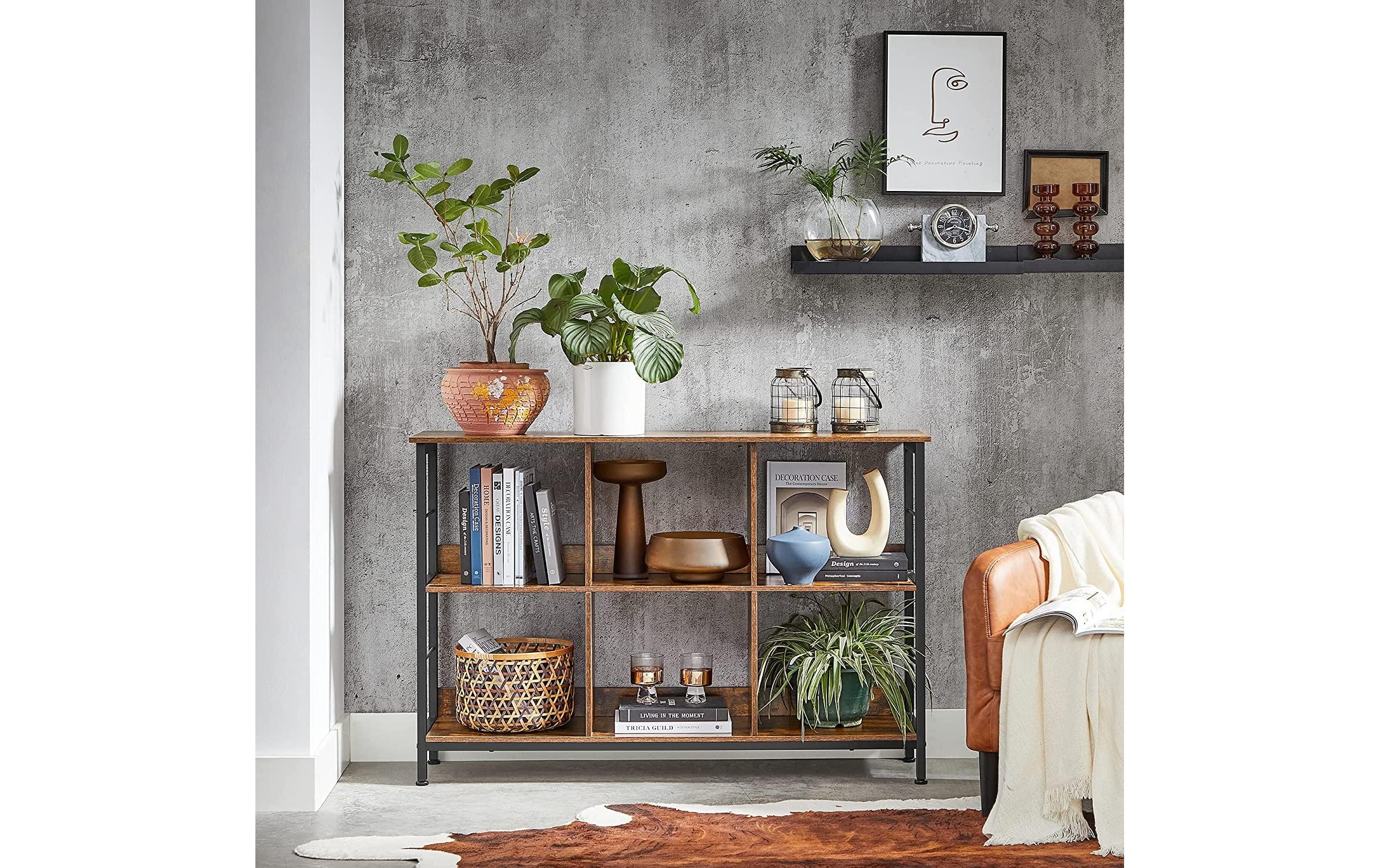 VASAGLE Wandregal »VASAGLE Regal Industrial Schwarz«