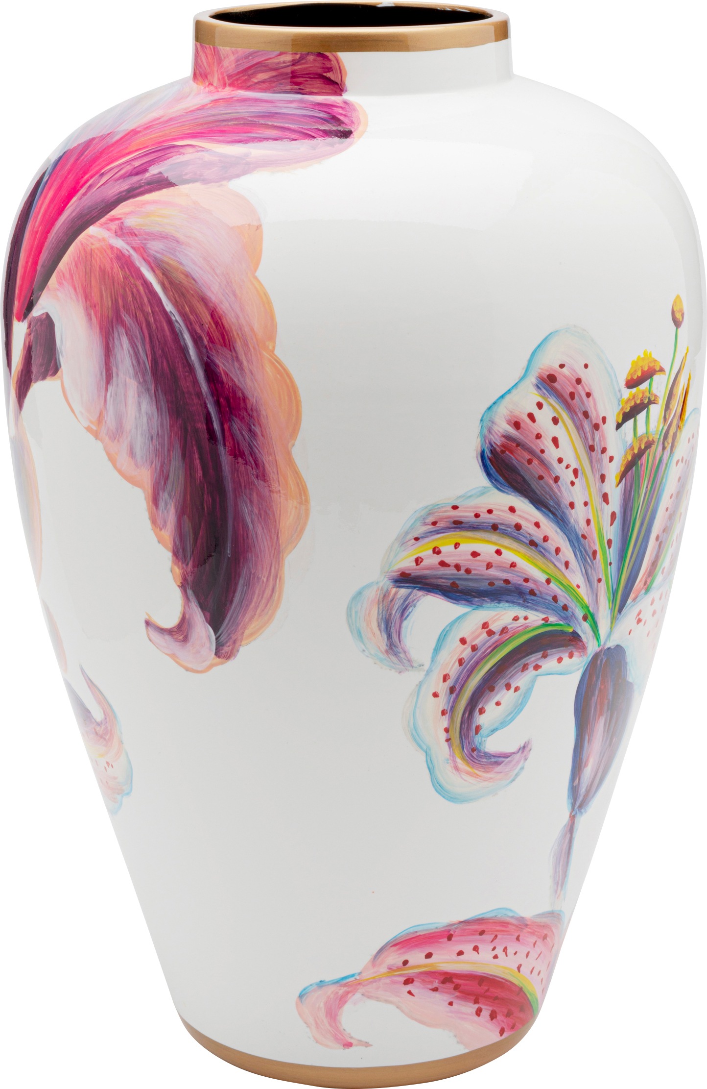 Kare Design Dekovase »Lillies Pink 37cm«