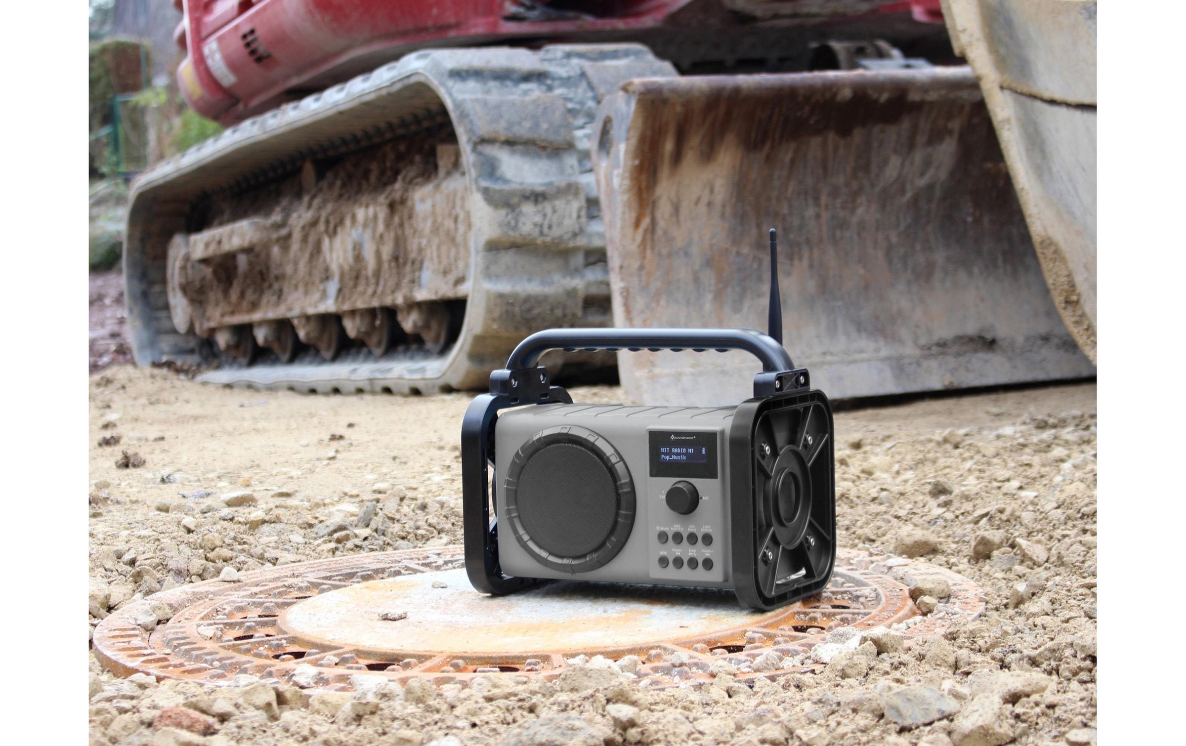 Soundmaster Baustellenradio »DAB80 G«, (Digitalradio (DAB+)-FM-Tuner)