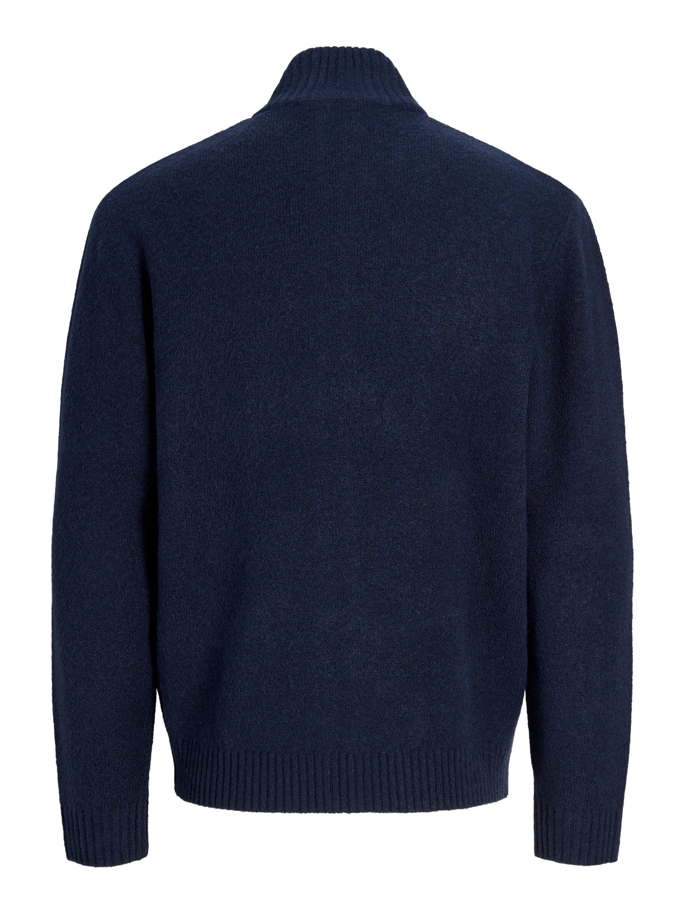 Jack & Jones Veste en tricot »JJSOHO OLLIE KNIT HIGH NECK ZIP CAR SN« Materialmix, locker geschnitten
