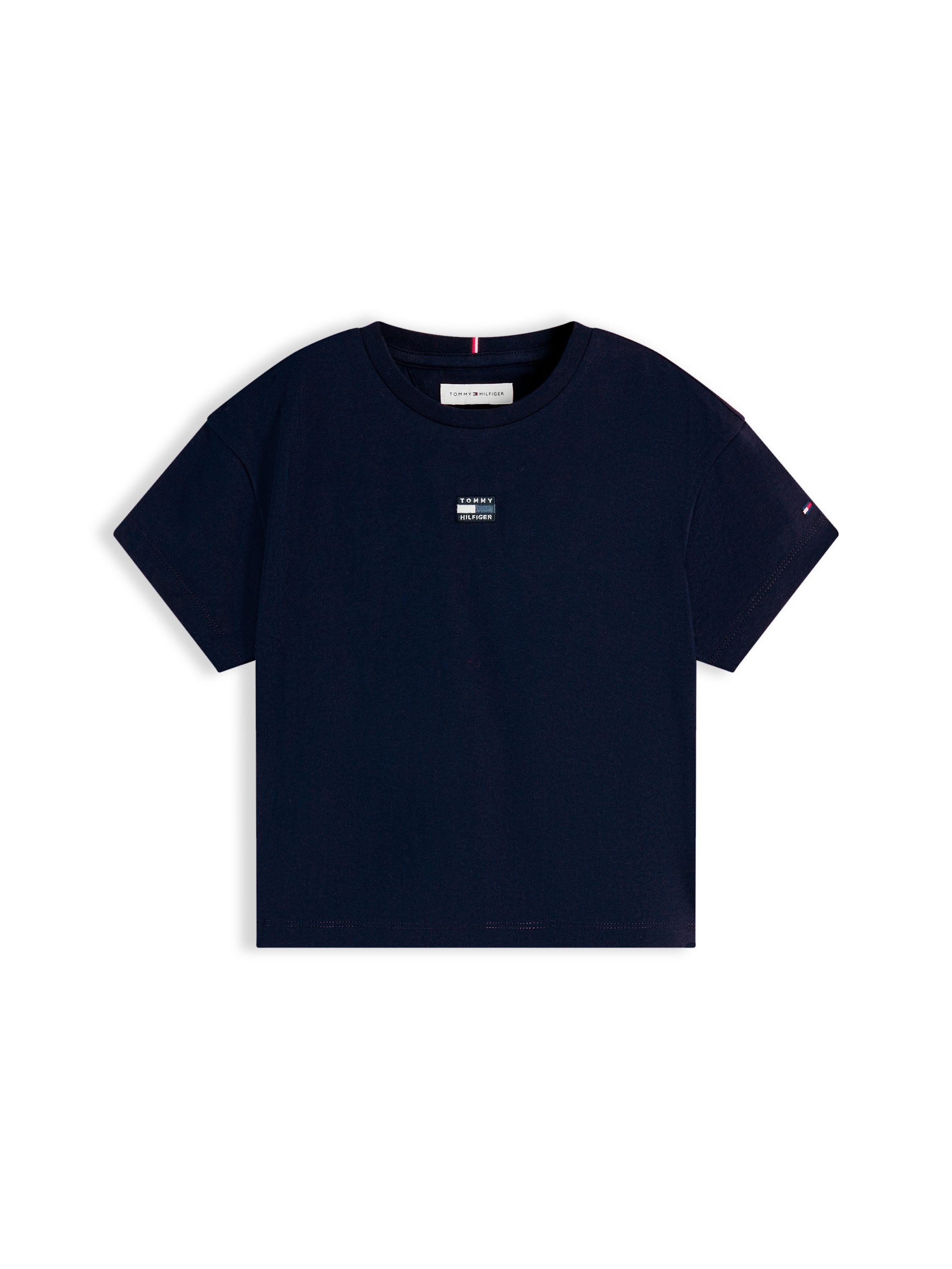 Tommy Hilfiger T-Shirt Regular Fit, Rundhalsausschnitt, reine Baumwolle, Kinder bis 16 Jahre