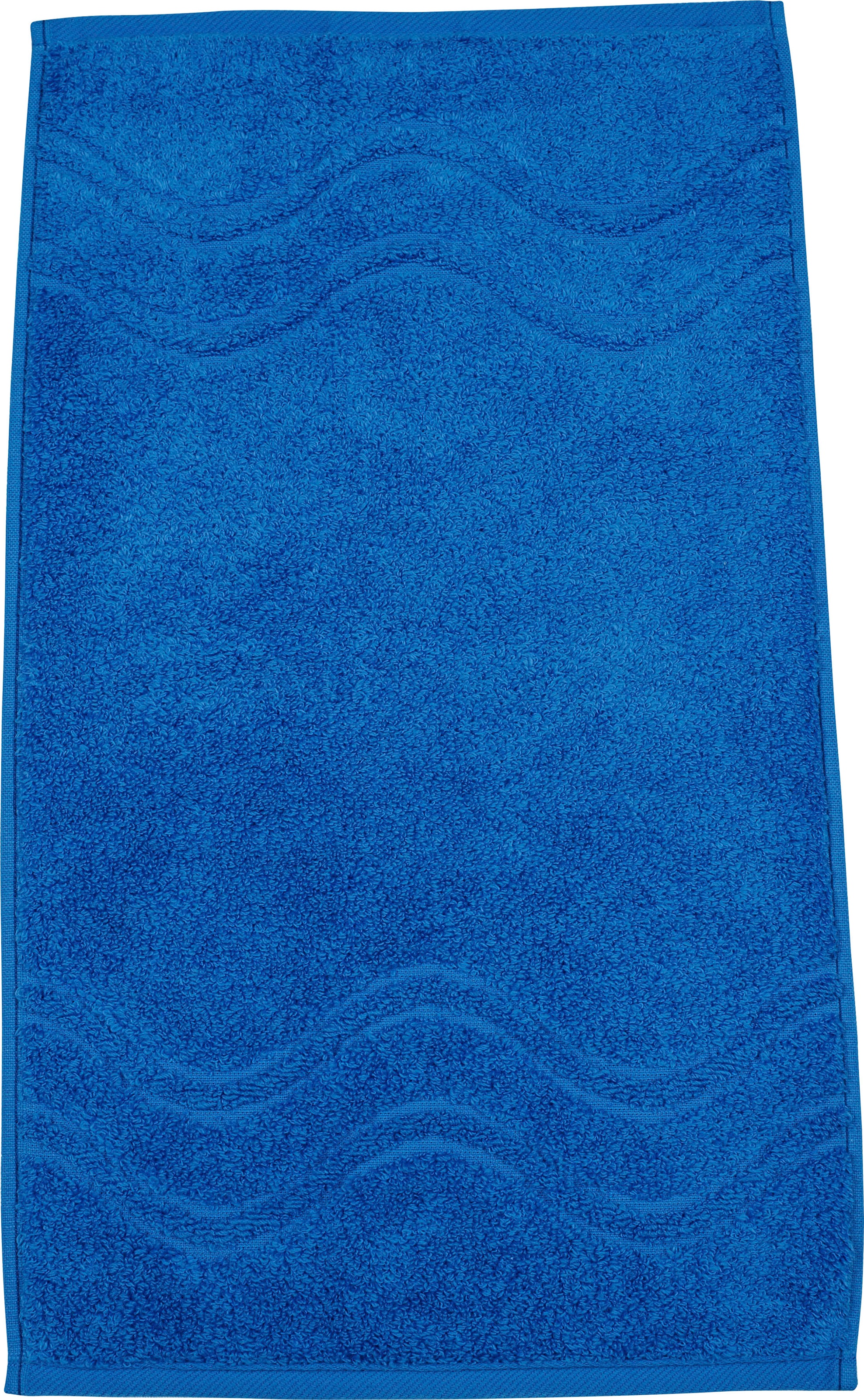 ROSS Gästehandtuch »Cashmere feeling«, (Packung, 6 St.), 100% Baumwolle, mit Wellen-Bordüre, grosse Farbauswahl