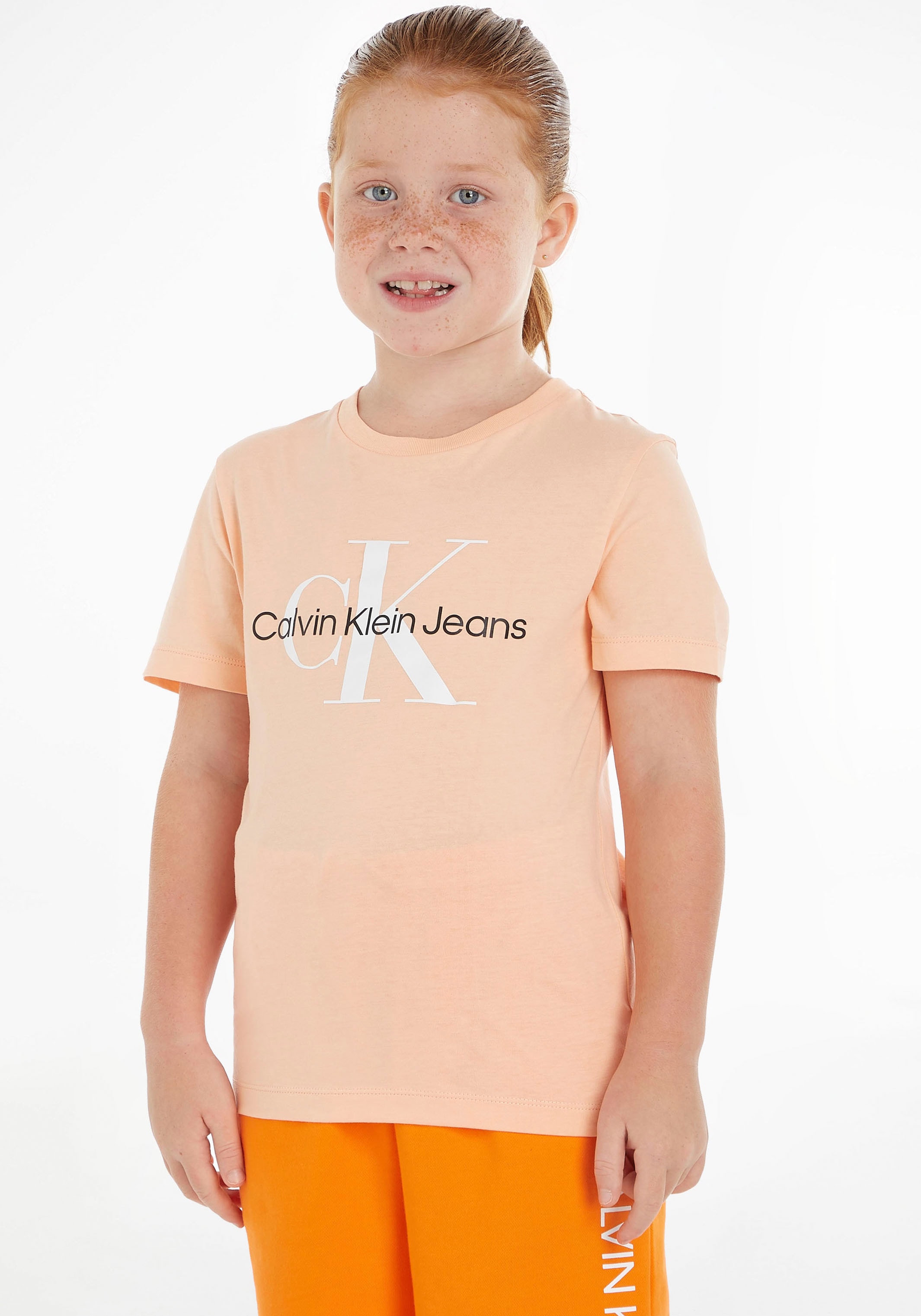 Trendige Calvin Klein Kids Jungen MiniMe,für versandkostenfrei und Junior T-Shirt LOGO Kinder »MONOGRAM bestellen Jeans T-SHIRT«, Mädchen