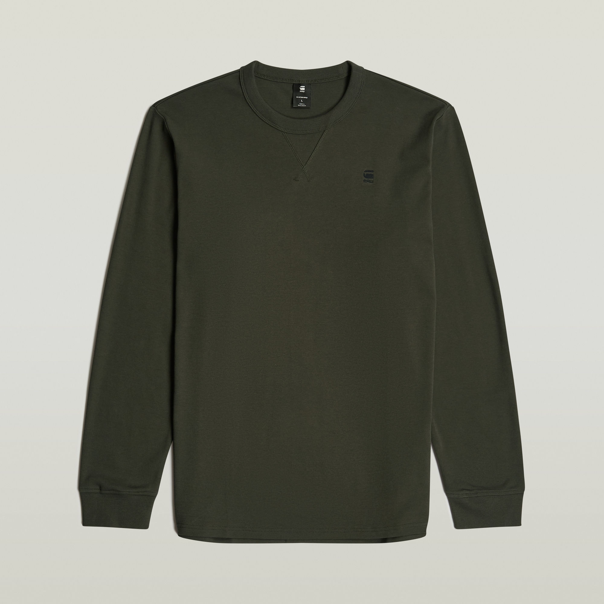 G-STAR Longsleeve »Nifous R«, mit geripptem Einsatz vorne