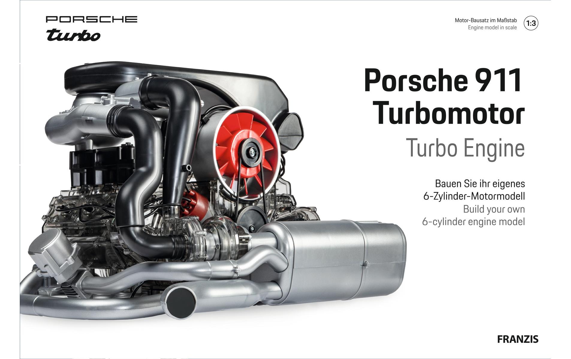 Franzis Spielbausteine »Porsche 911 Turbomotor 0,04375 Deutsch/Englisch«