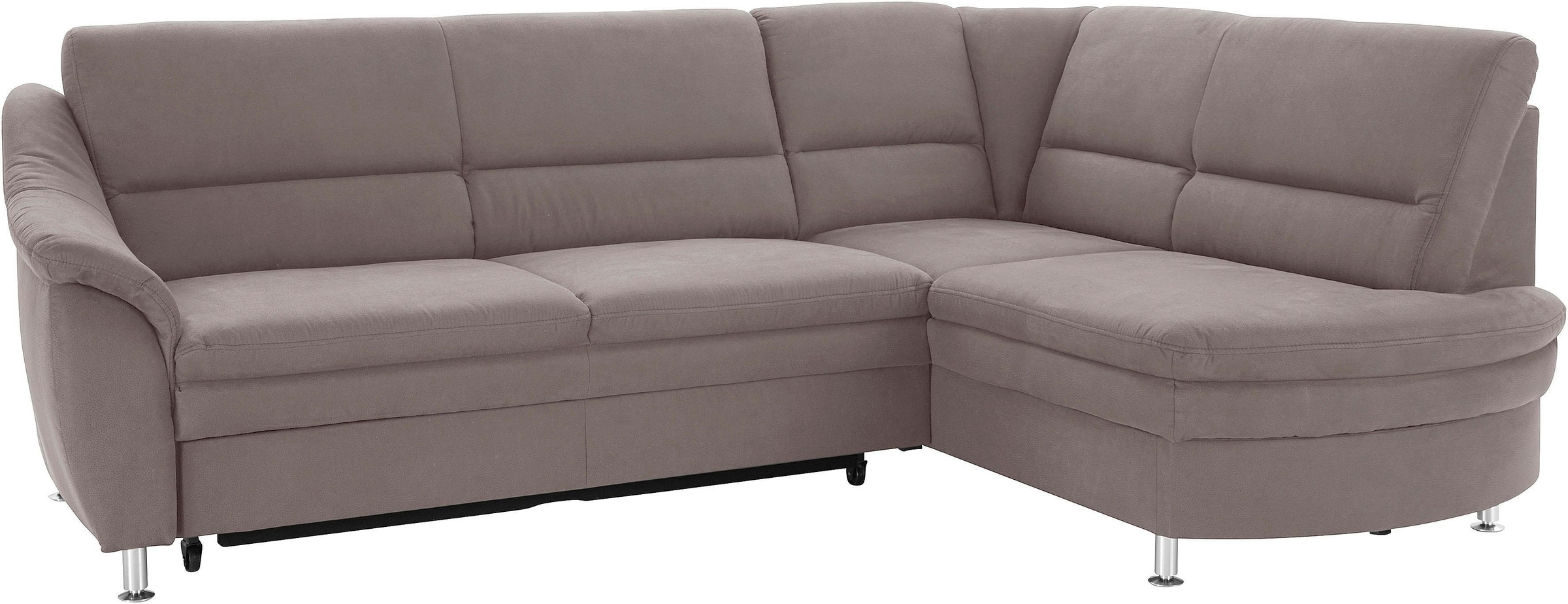 sit&more Ecksofa »Cardoso L-Form«, mit Federkern, wahlweise mit Bettfunktion und Schubkasten