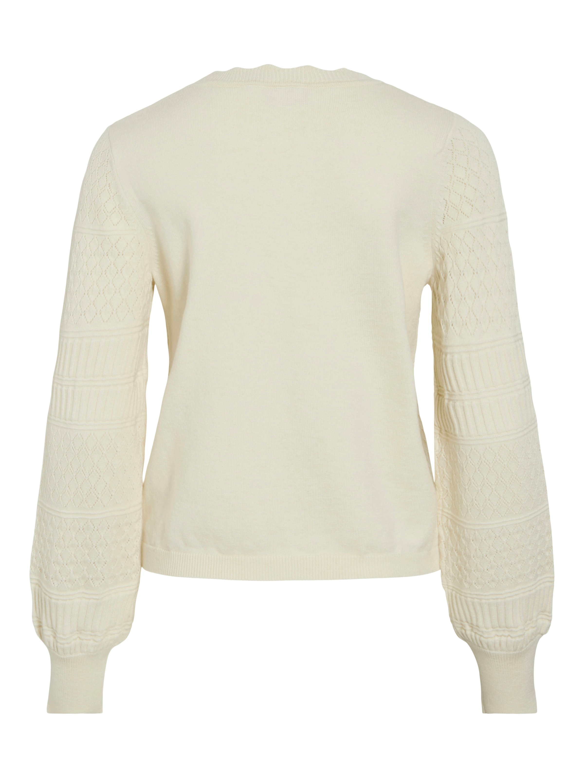 Vila Pull en tricot »VIMILOS L/S O-NECK POINTELLE TOP - NOOS«