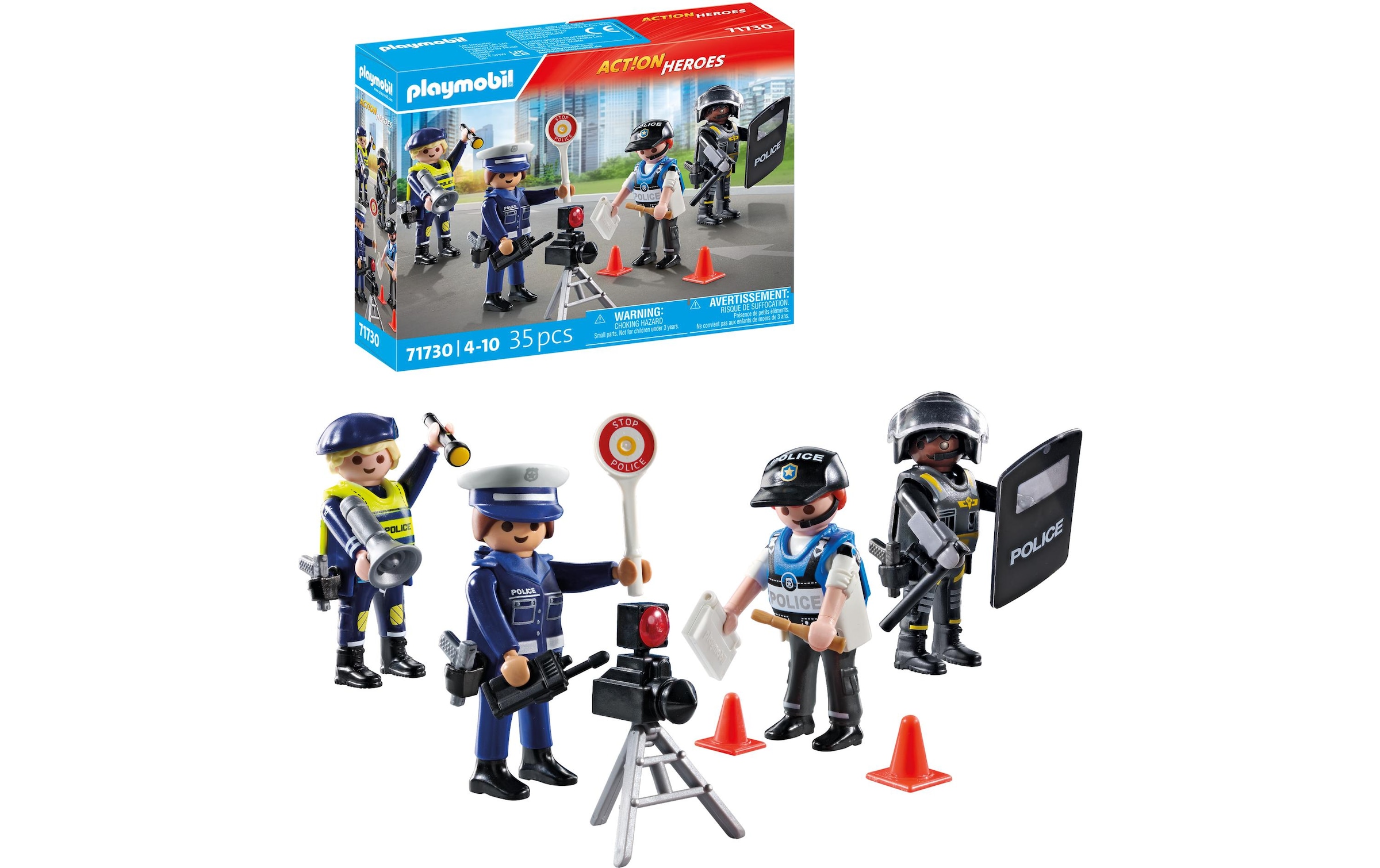 Playmobil® Spielbausteine »Action Heroes Figurenset Polizei 71730«