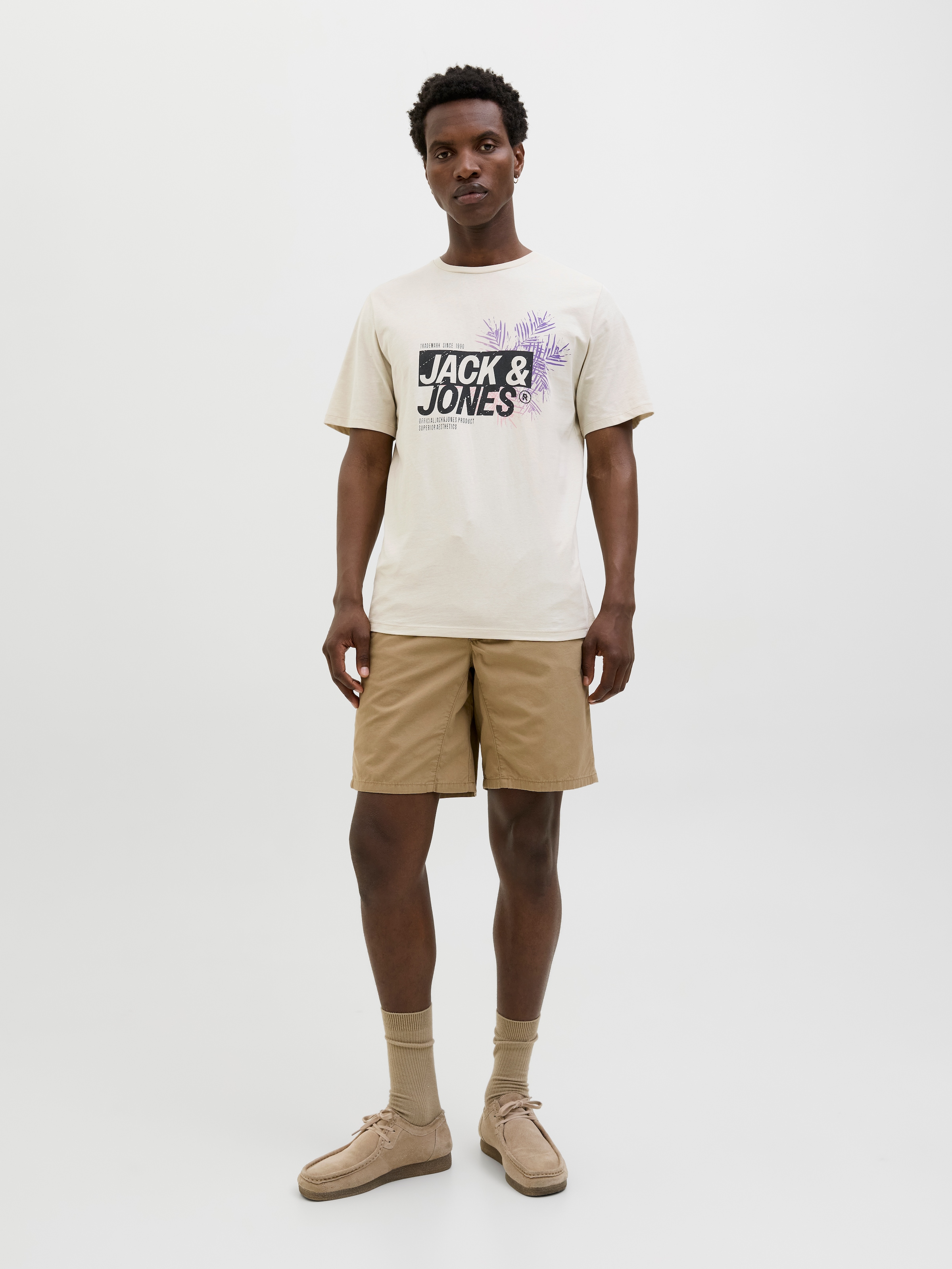 Jack & Jones Print-Shirt »JJJAXON – T-Shirt mit Print, Rundhals und Baumwolle«, Print, modisch, regular fit, Jersey, Rundhals