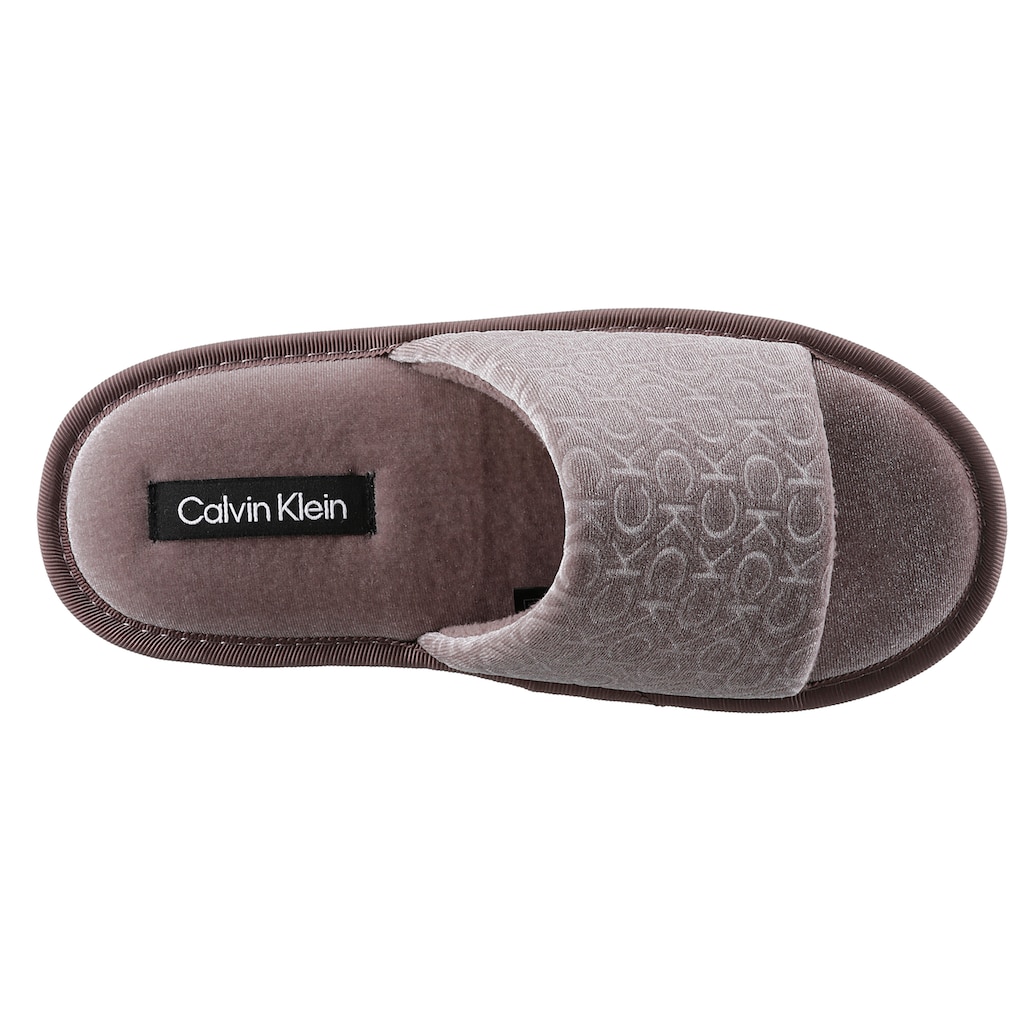 Calvin Klein Pantolette »SLIPPER FLATFORM SANDAL VEL«