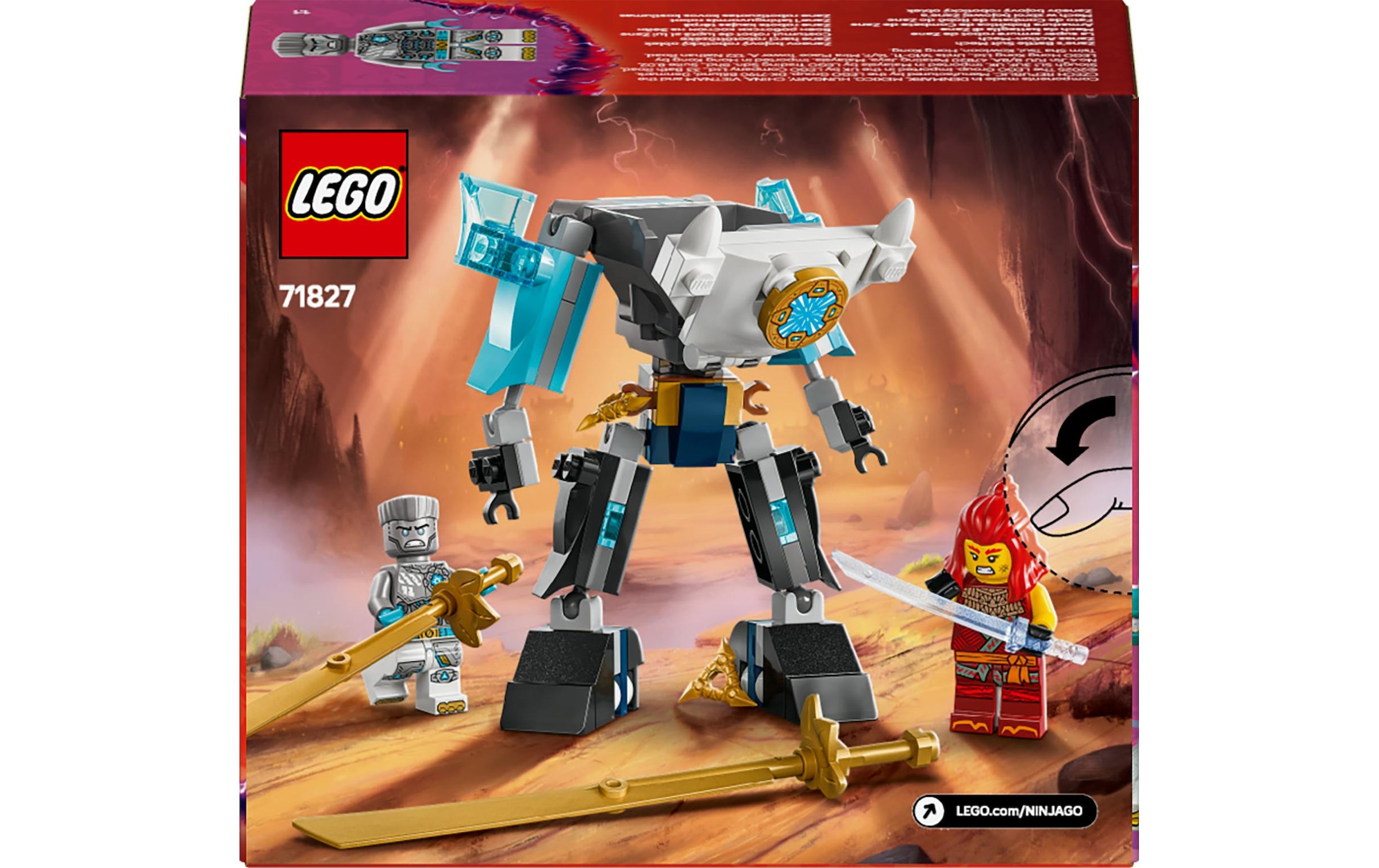 LEGO® Spielbausteine »Ninjago Zanes Action-Mech 71827«, (92 St.)