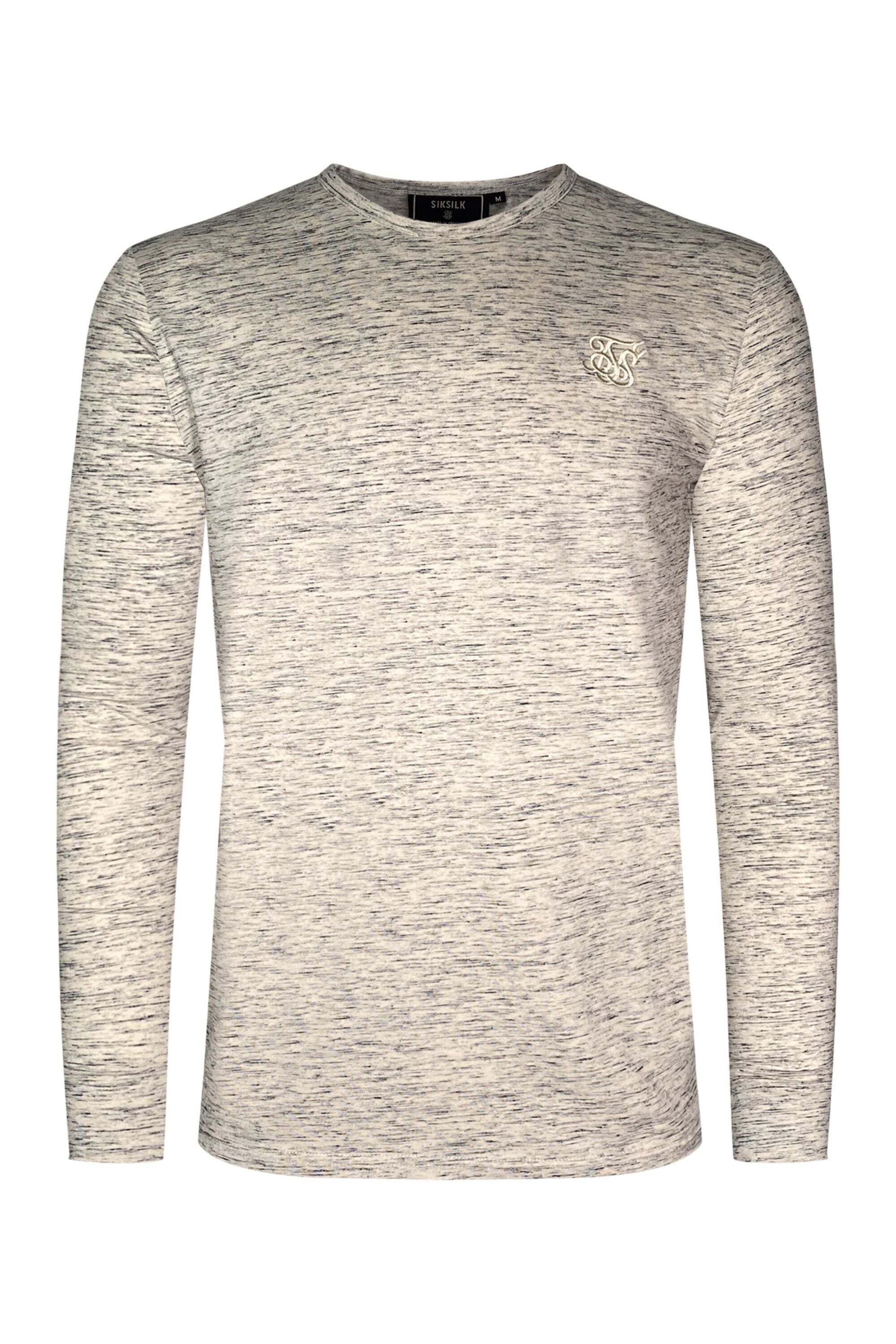 Siksilk T-shirt à manches longues »Siksilk Langarmshirt Long Sleeve Marl T-Shirt«