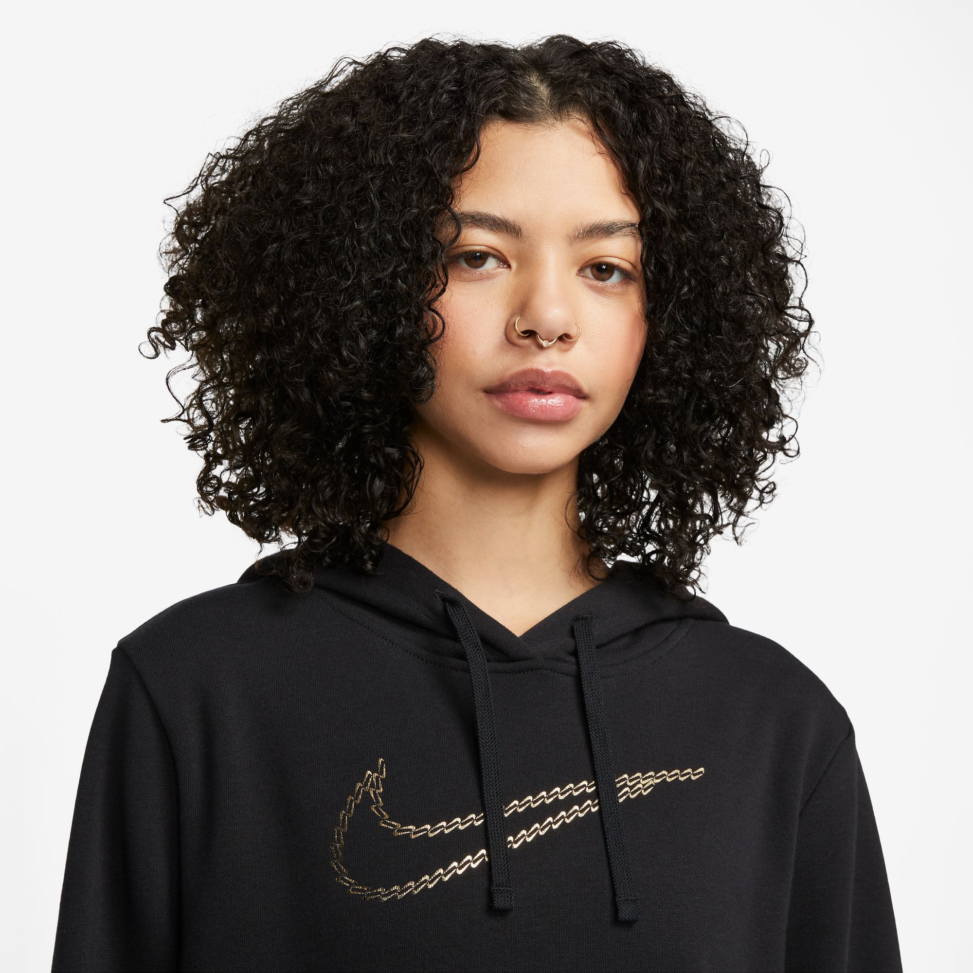 Nike Sportswear Kapuzensweatshirt »CLUB FLEECE PREMIUM ESSENTIAL WOMEN'S LOOSE SHINE PULLOVER HOODIE«