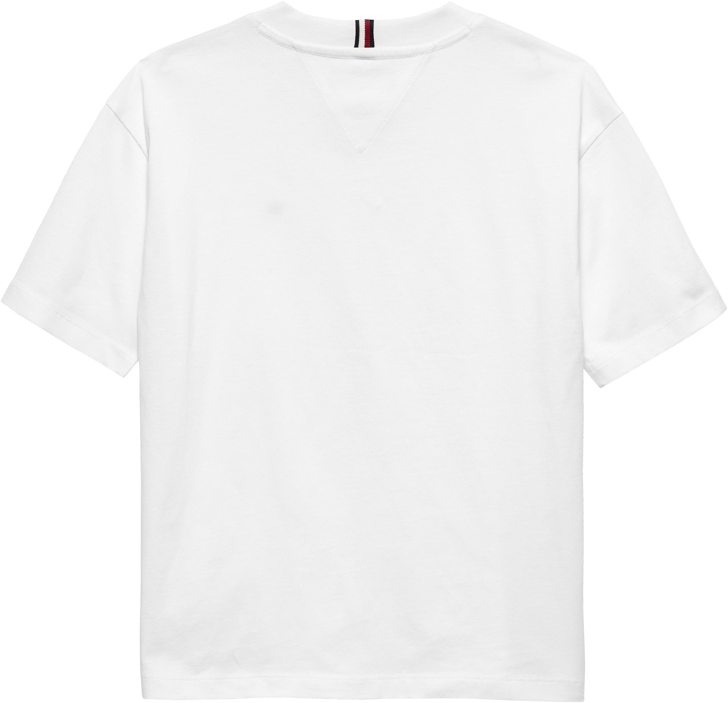 Tommy Hilfiger T-Shirt »ESSENTIAL ARCHIVE FIT TEE SS« Kinder bis 16 Jahre, Rundhals, Logostickerei