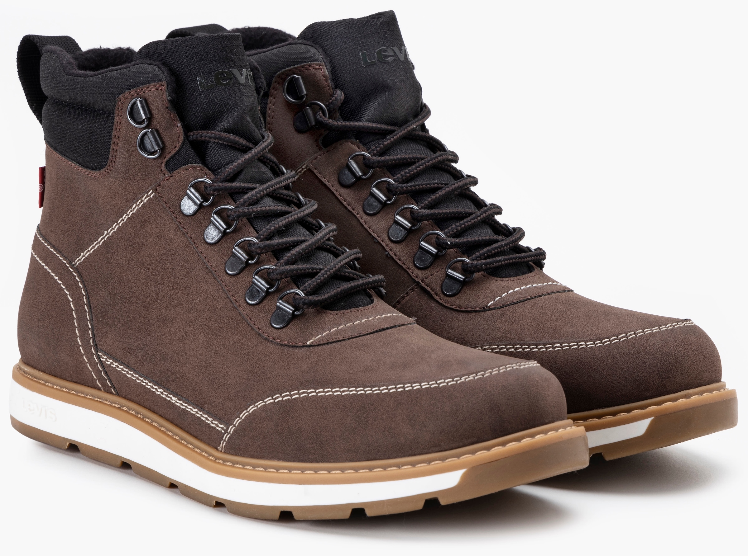 Levi's® Schnürboots »AXEL«, Outdoorschuh, Schnürschuh, High Top-Sneaker mit Schaftrandpolsterung