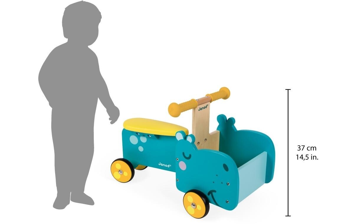 Janod Lauflernwagen »Janod Lauflernwagen Nilpferd«