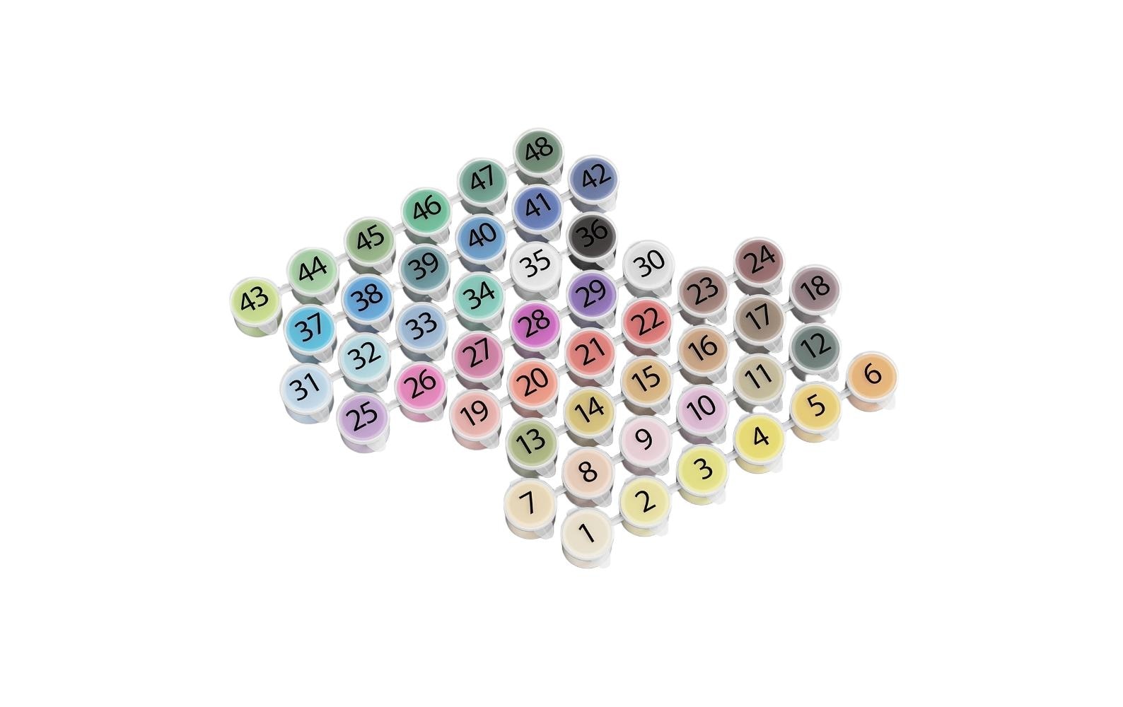 LOKLIK Peinture acrylique »für Loklik und Paint 48er Set« 48 cuis tlg.