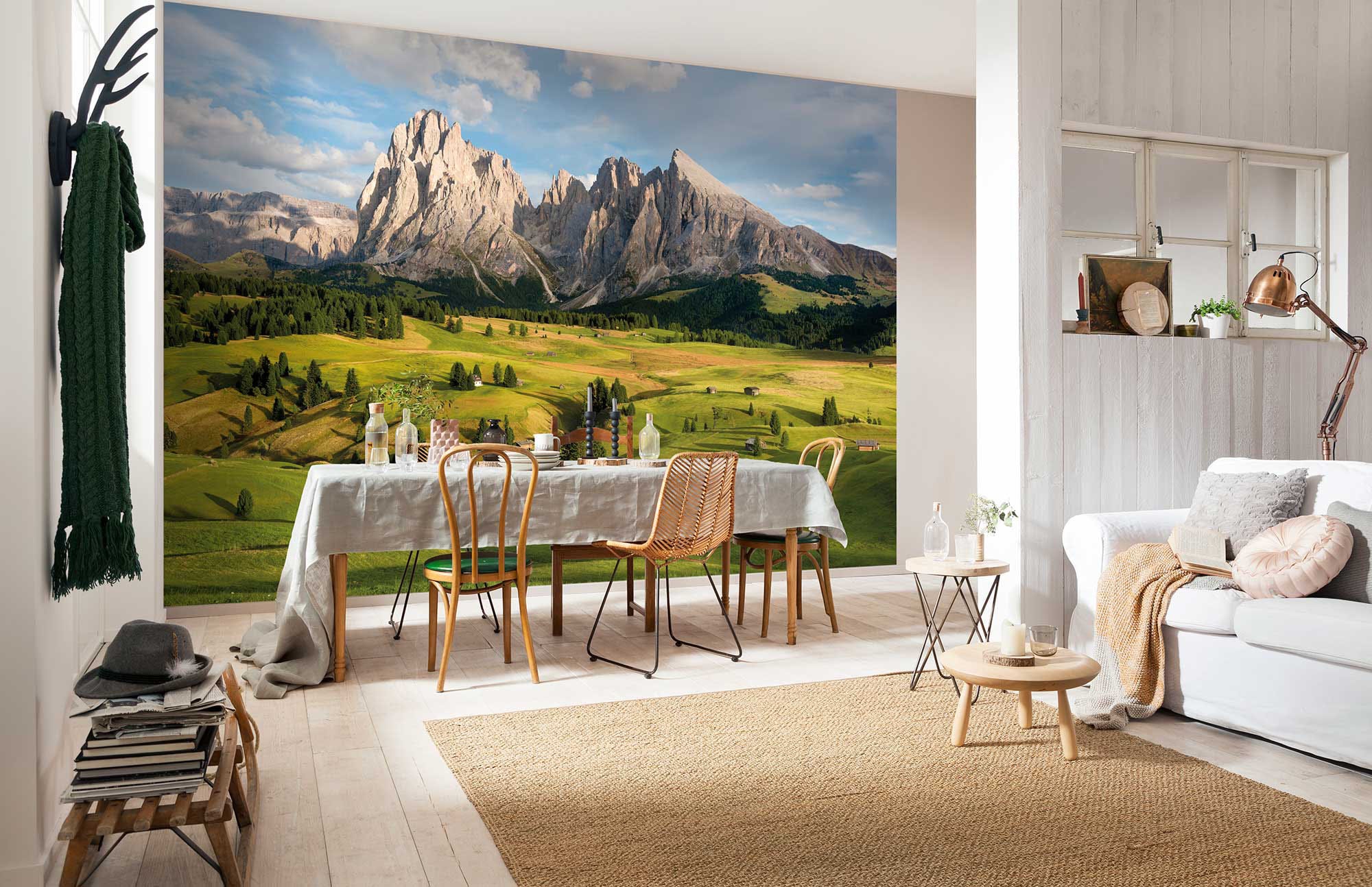 Komar Vliestapete »Digitaldruck Vlies -  Alpen - Grösse 400 x 260 cm« bedruckt glatt Wohnzimmer, Schlafzimmer