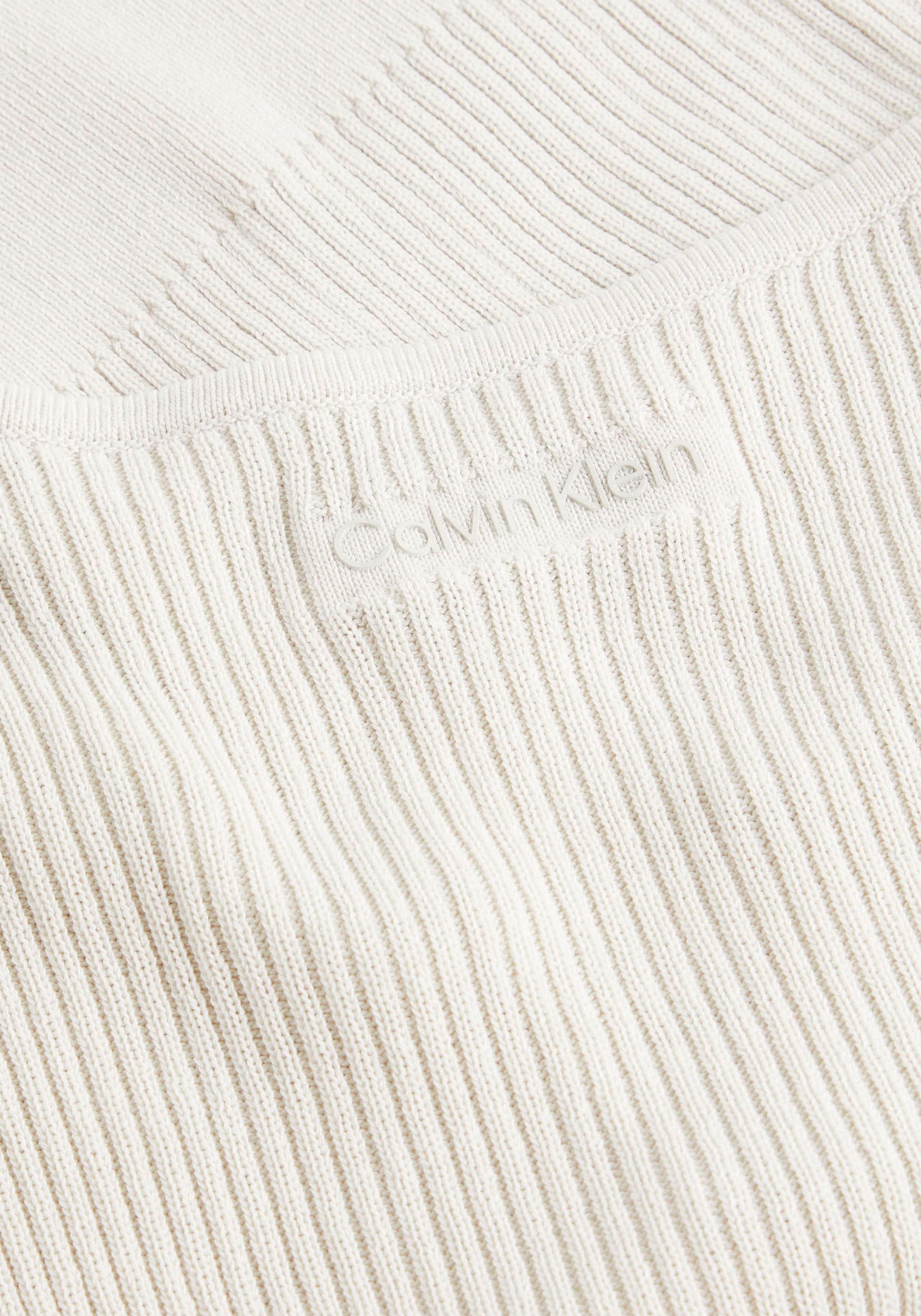 Calvin Klein Strickpullover, mit Hakenverschluss