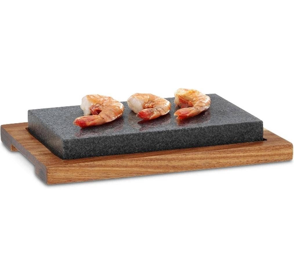 kela Backstein »Country 2-teilig« Granit | Holz Set, 2 Stk. tlg.