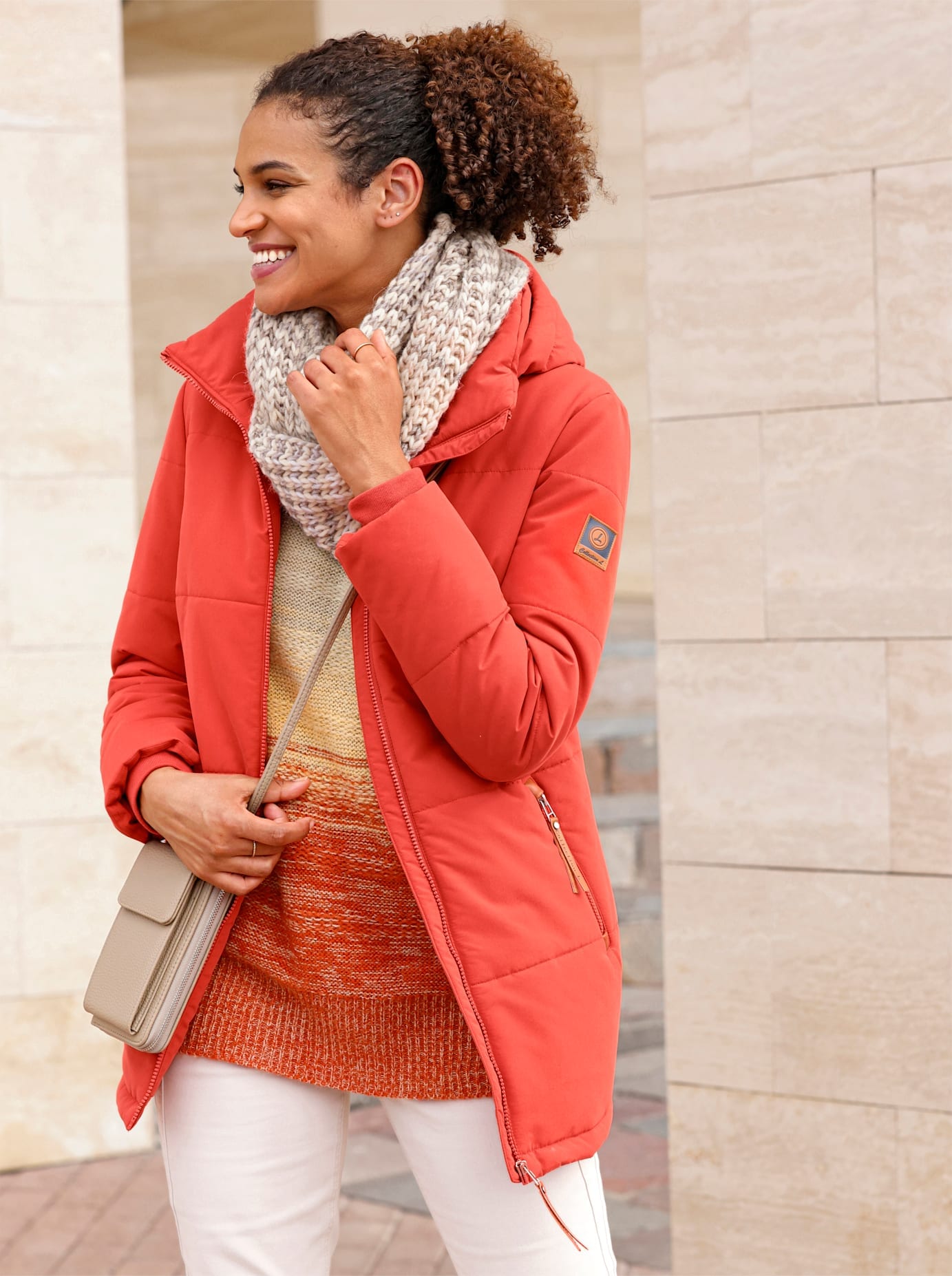 Casual Looks Steppjacke mit Kapuze