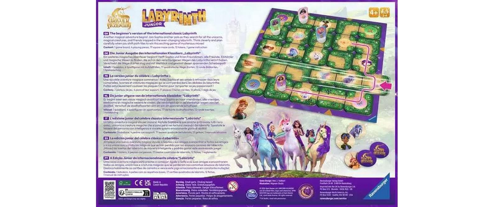 Ravensburger Jeu »Unicorn Academy Junior Labyrinth« fabriqué en Europe