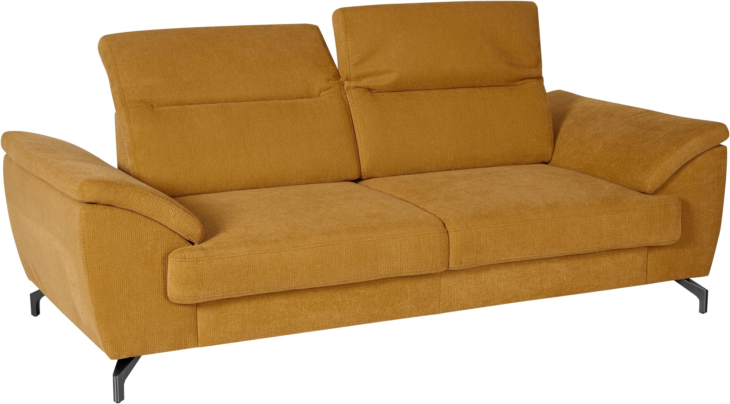 sit&more 2,5-Sitzer »Percy«, 12 cm Fusshöhe, Sitztiefenverstellung, wahlweise Kopfteilverstellung