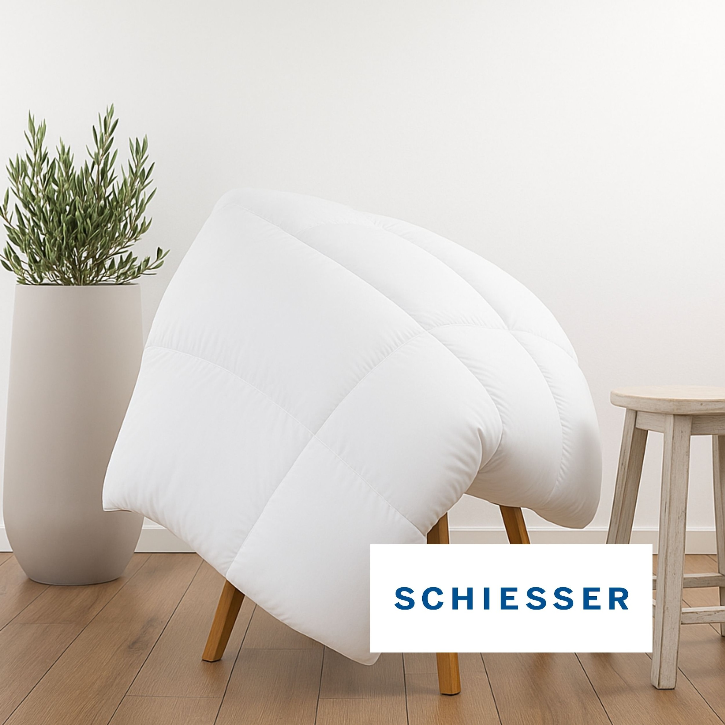 Schiesser Couette microfibre »Feels like Down Bettdecke mit daunenähnlicher Mikrofaser-Füllung« normal 1 cuis tlg. fibres creuses siliconées ultra légères