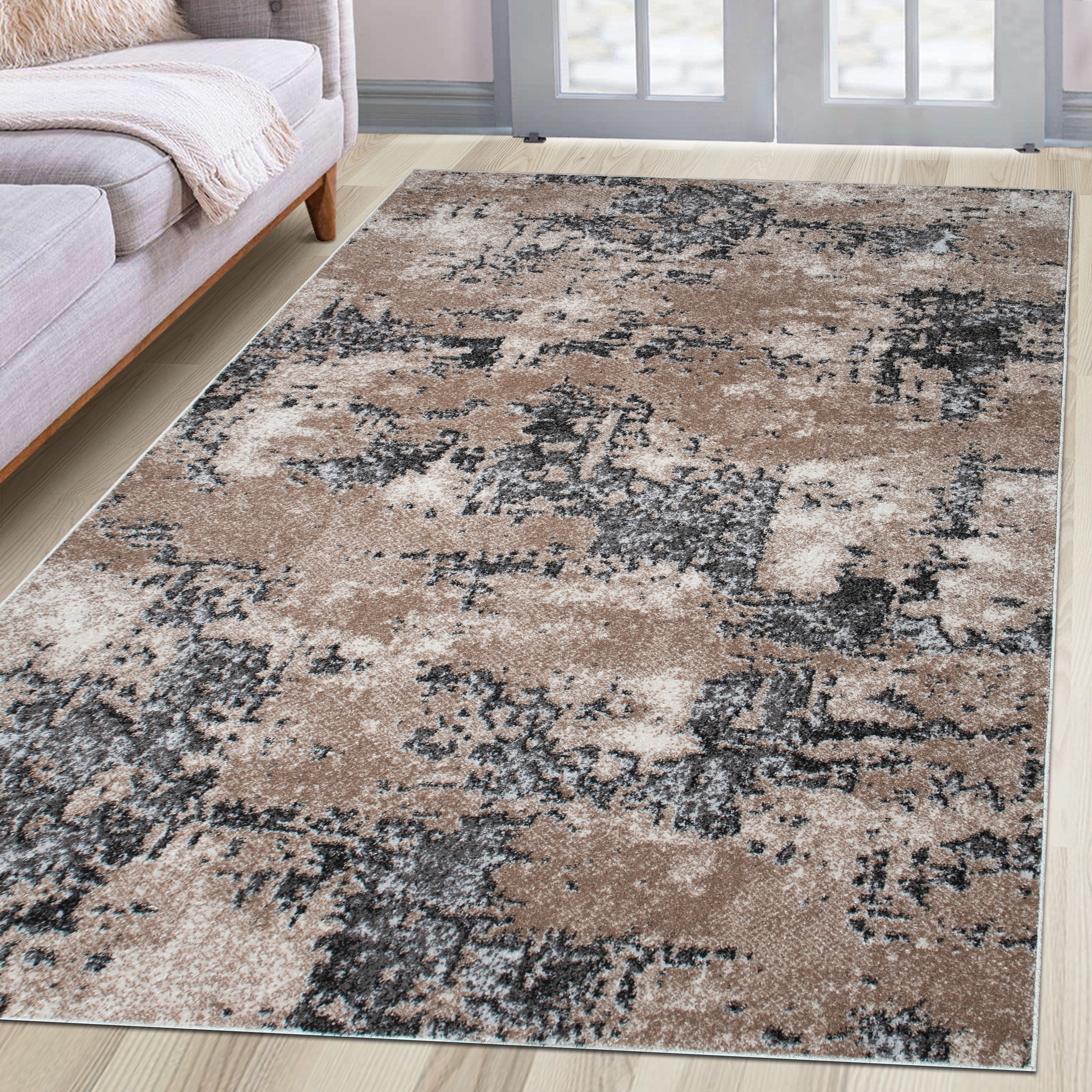 Image of GOODproduct Teppich "Janory, Marmor-Optik" rechteckig 9 mm Höhe mit besonders weichem Flor, Kurzflor, modernes Design