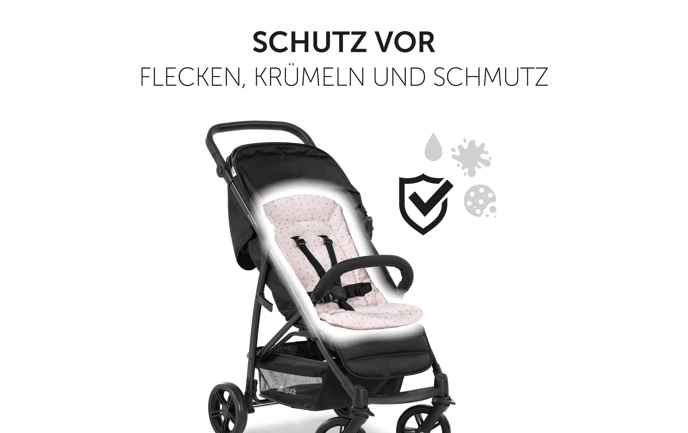 Hauck »Seat Liner, Flowers Rose« également adapté aux poussettes