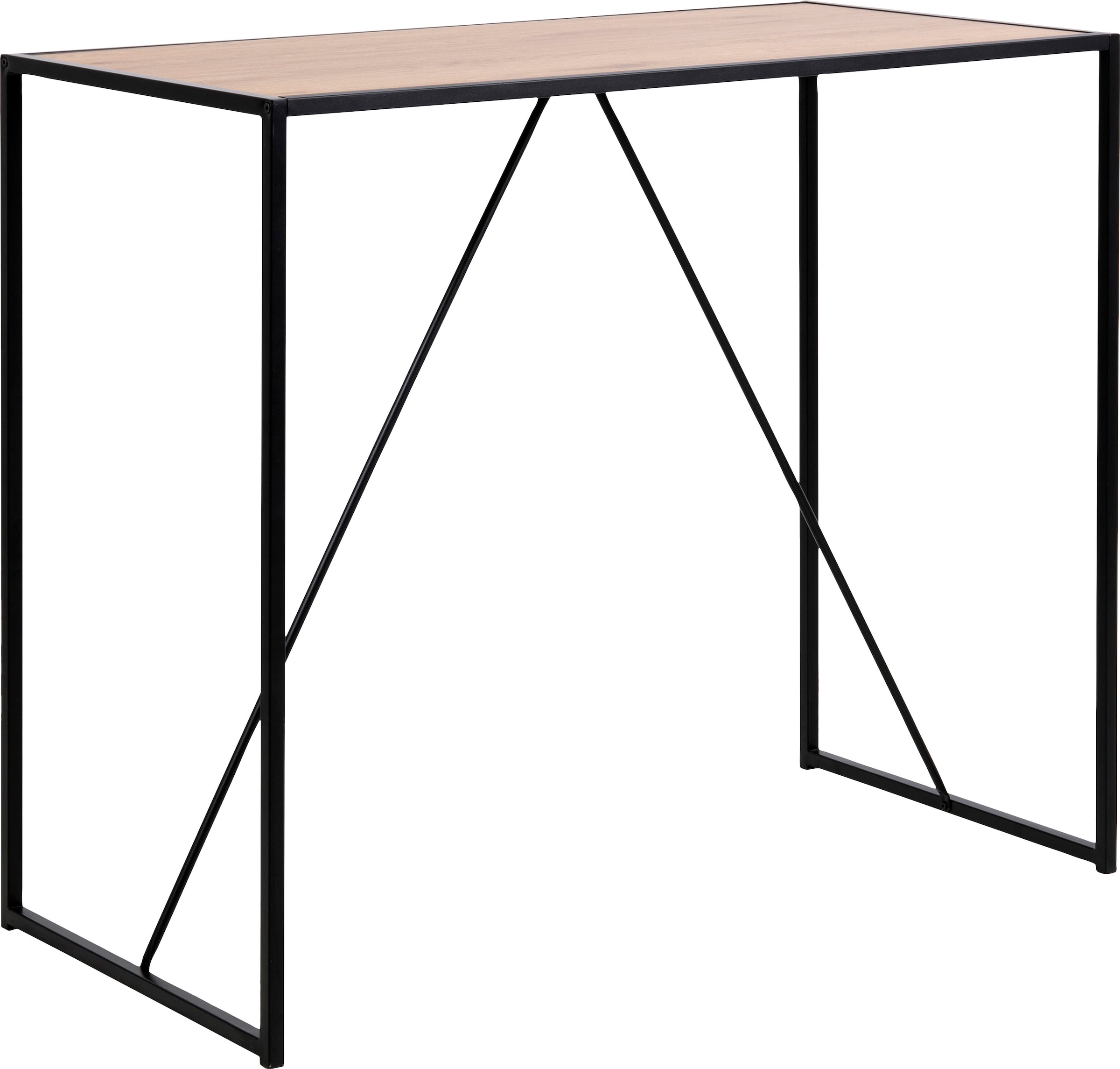 ACTONA GROUP Table de bar avec pied métallique étroit, largeur 120 cm, autres variantes disponibles