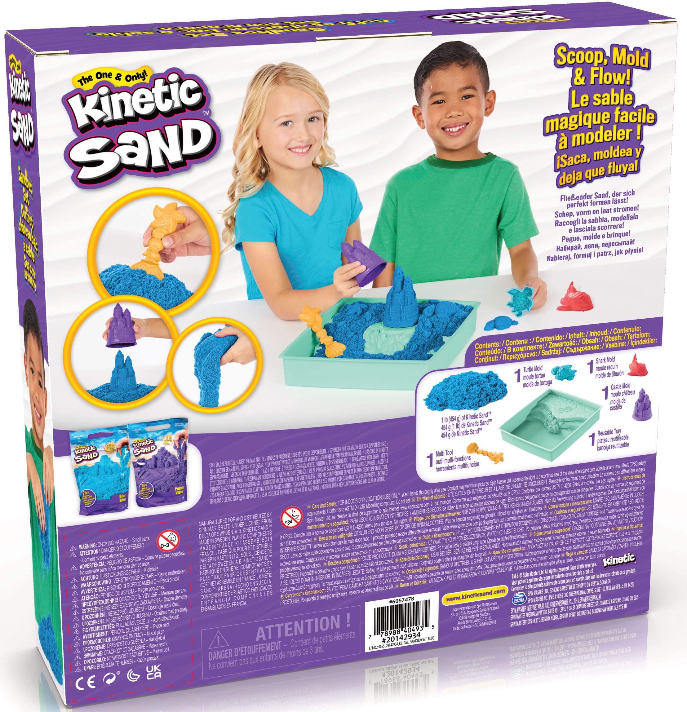 Spin Master Set créatif »Kinetic Sand - Box 454 g - Blau«
