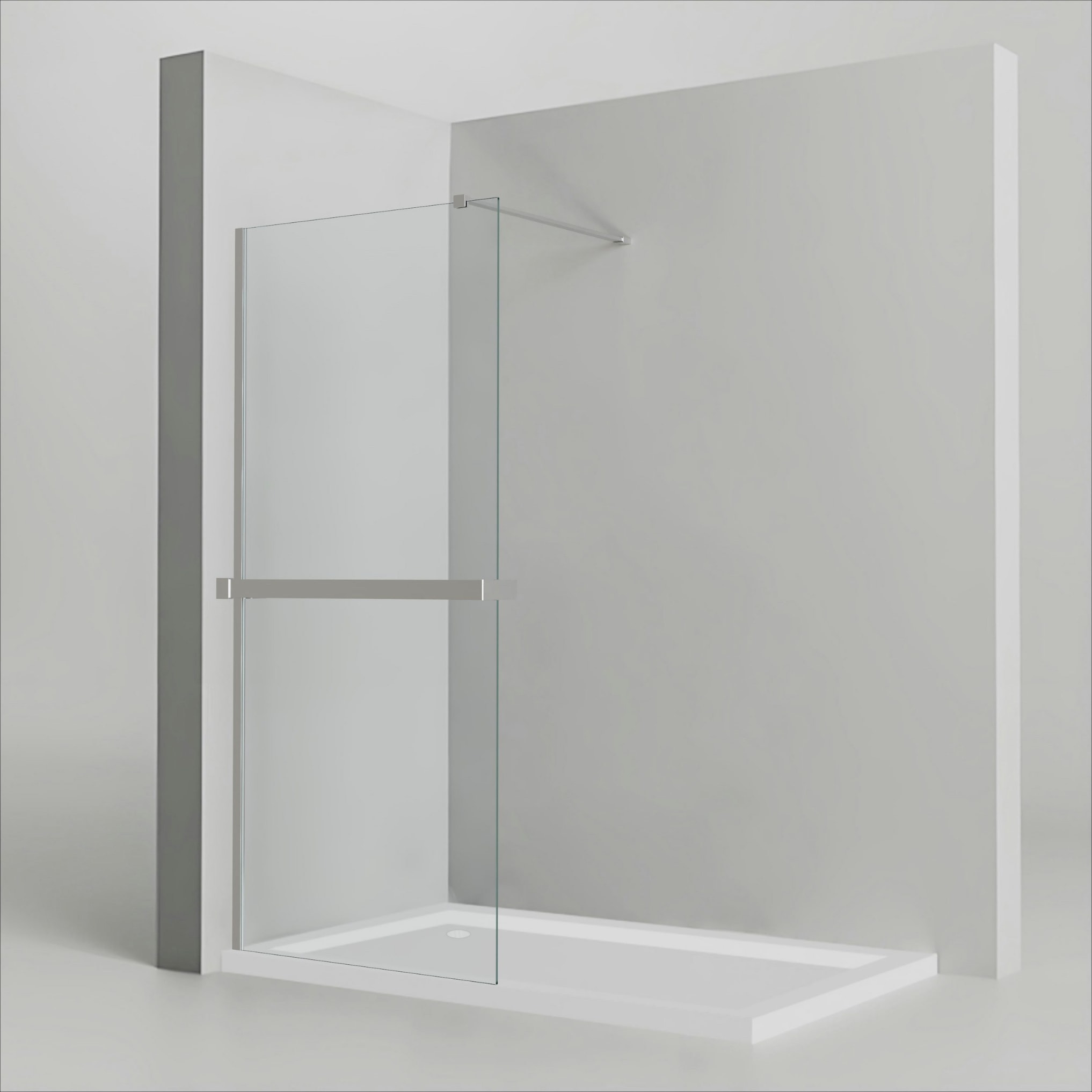 Image of welltime Walk-in-Dusche "Walk-In Trento Deluxe" 1 Stk. tlg. 8mm ESG und Antikalkversiegelung