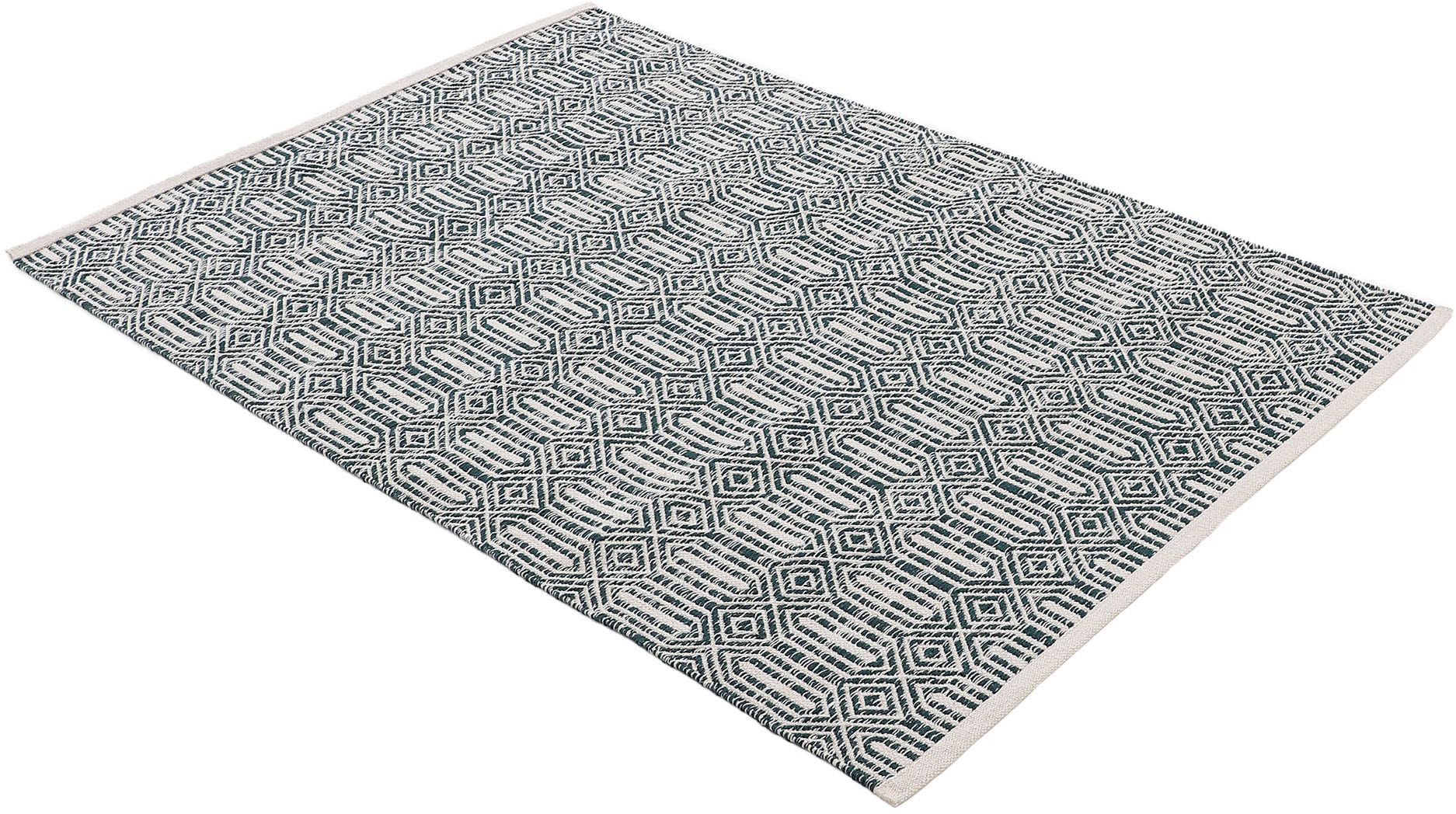 Wohnzimmer kaufen carpetfine »Kelim aus Baumwolle, rechteckig, reiner Wendeteppich Teppich günstig Oregan«,