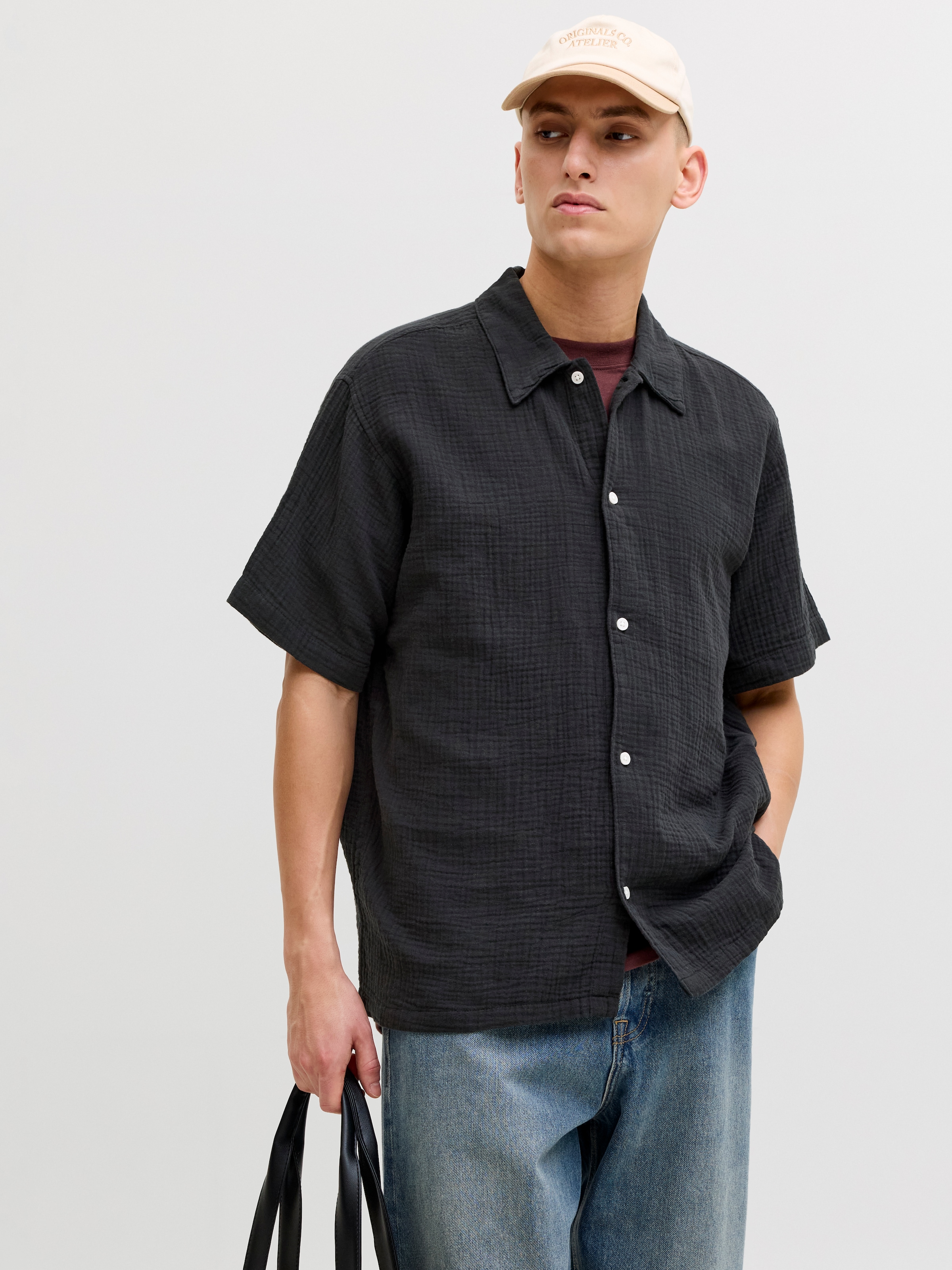 Jack & Jones Chemise à manches courtes »JORNANTUCKET DOUBLE CLOTH SHIRT SS EA26«