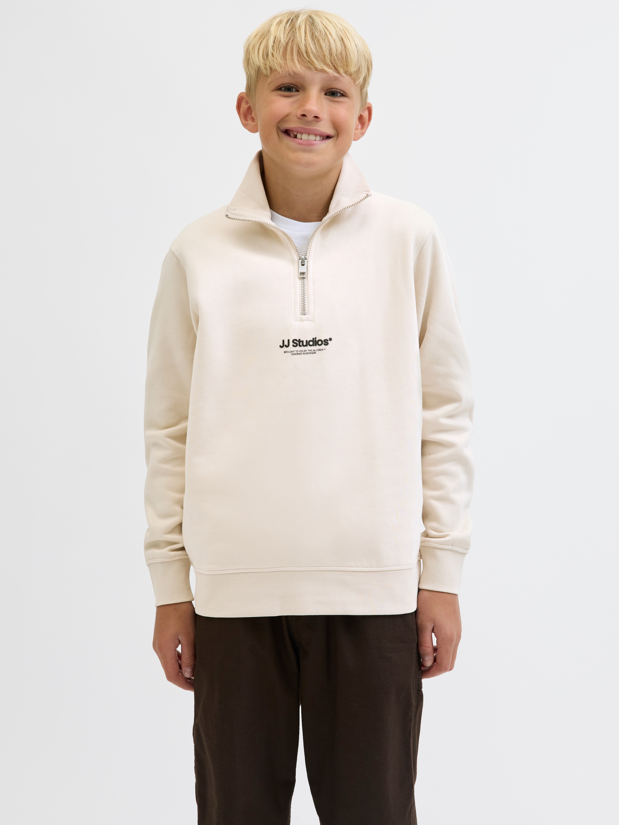 Jack & Jones Junior Sweatshirt »JJESOHO SWEAT QUARTER ZIP HN NOOS JNR«
