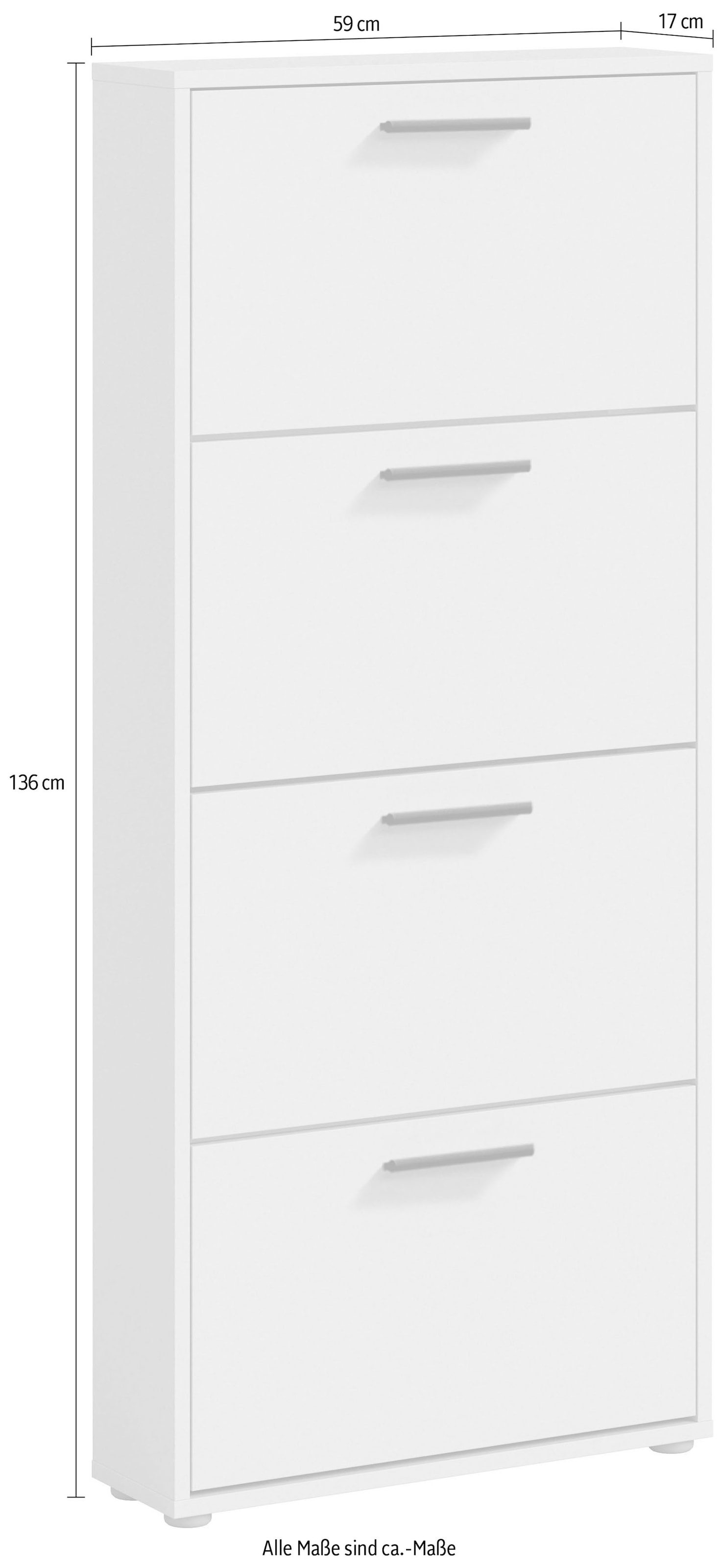 HBZ Basculeur de chaussures »Sam Schuhkipper, Schuhschrank BxHxT 59x136x17 cm« 1 cuis tlg. Breite 59cm, FSC-Mix Credit