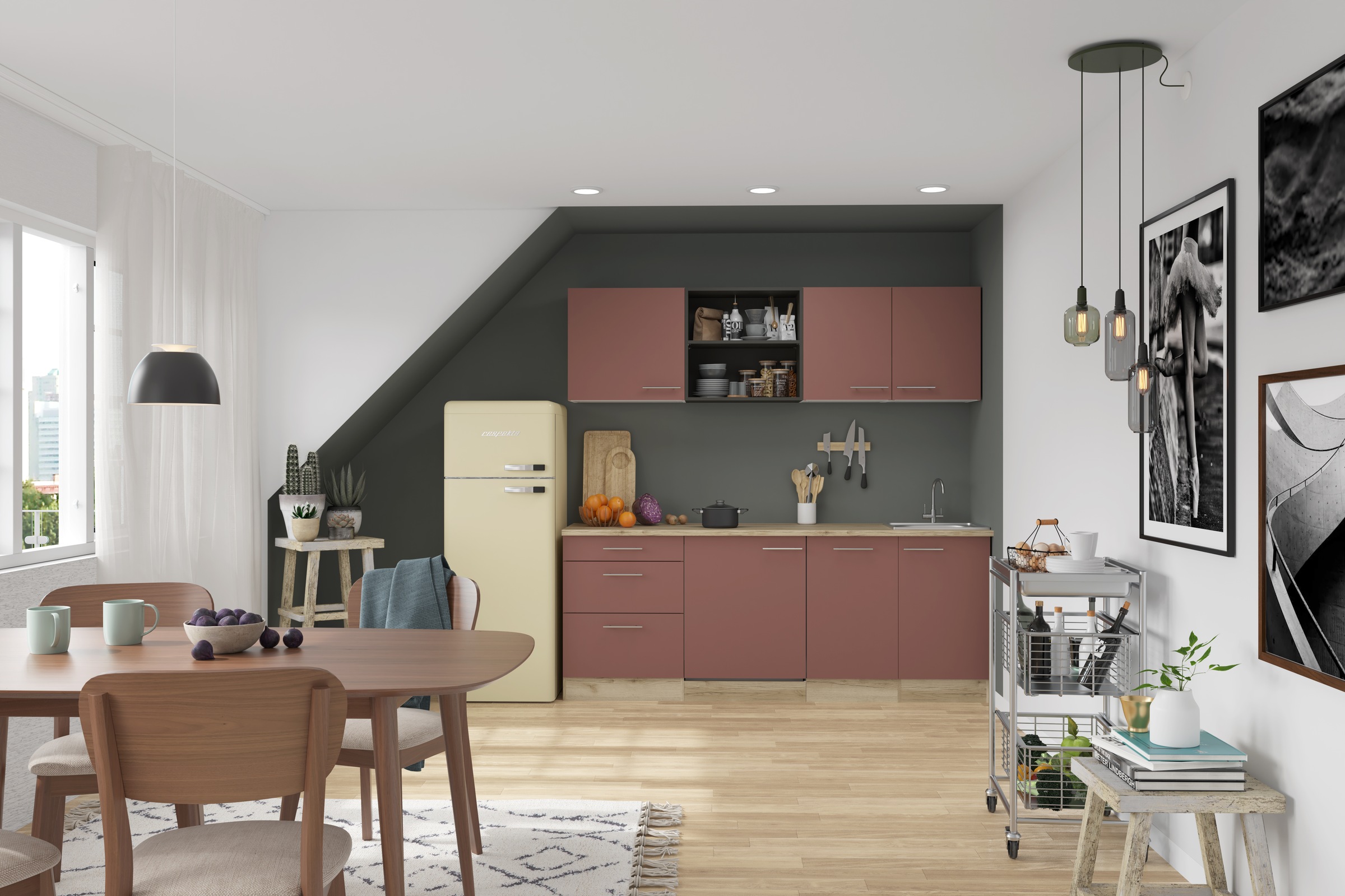 OPTIFIT Cuisine »Bella« Breite 210 cm, wahlweise mit E-Geräten