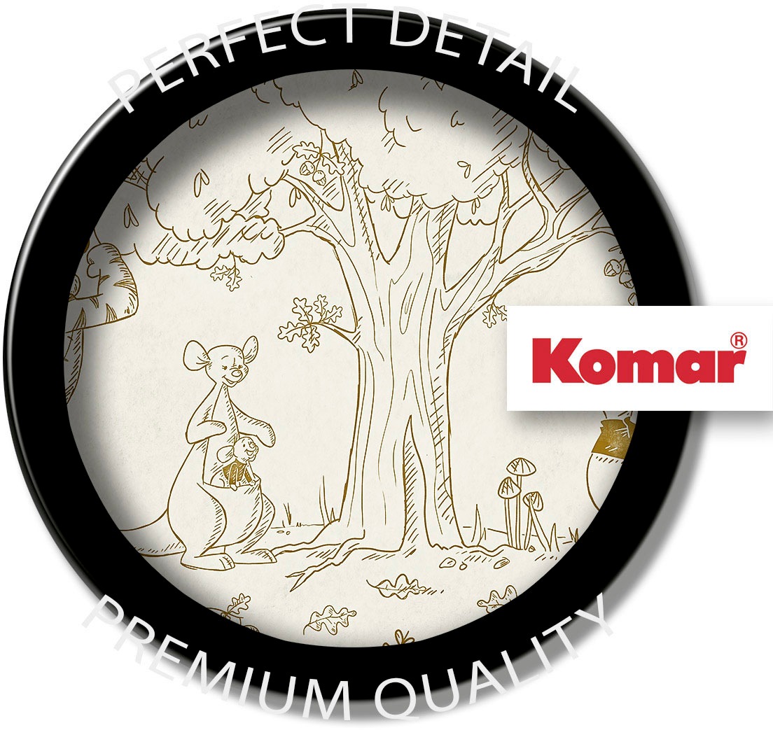 Komar Fototapete »Digitaldruck Vlies - Winnie the Pooh Outdoors - Grösse 400 x 250 cm«, bedruckt, Kinderzimmer