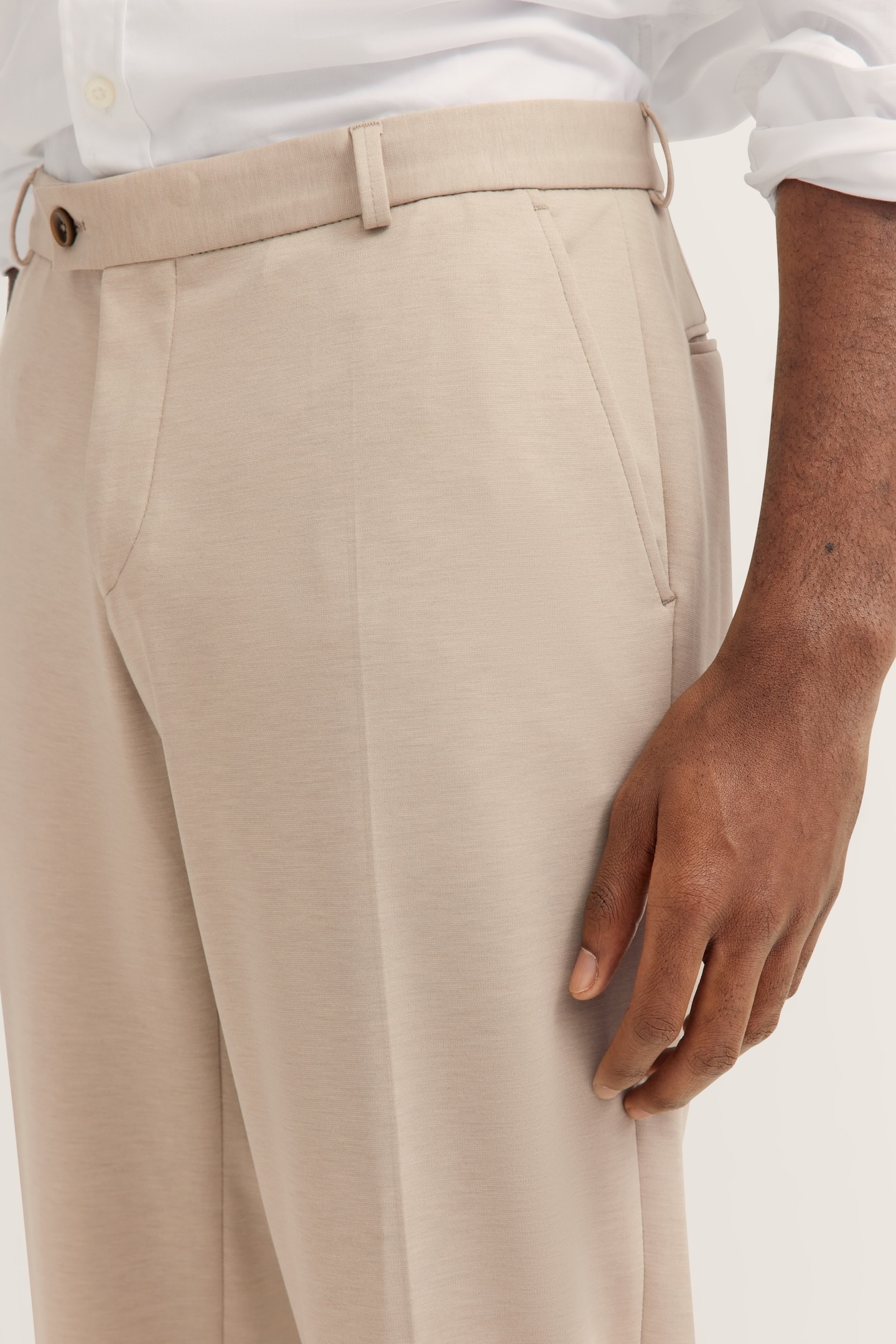 bugatti Anzughose  mit Stretch & Bügelfalte