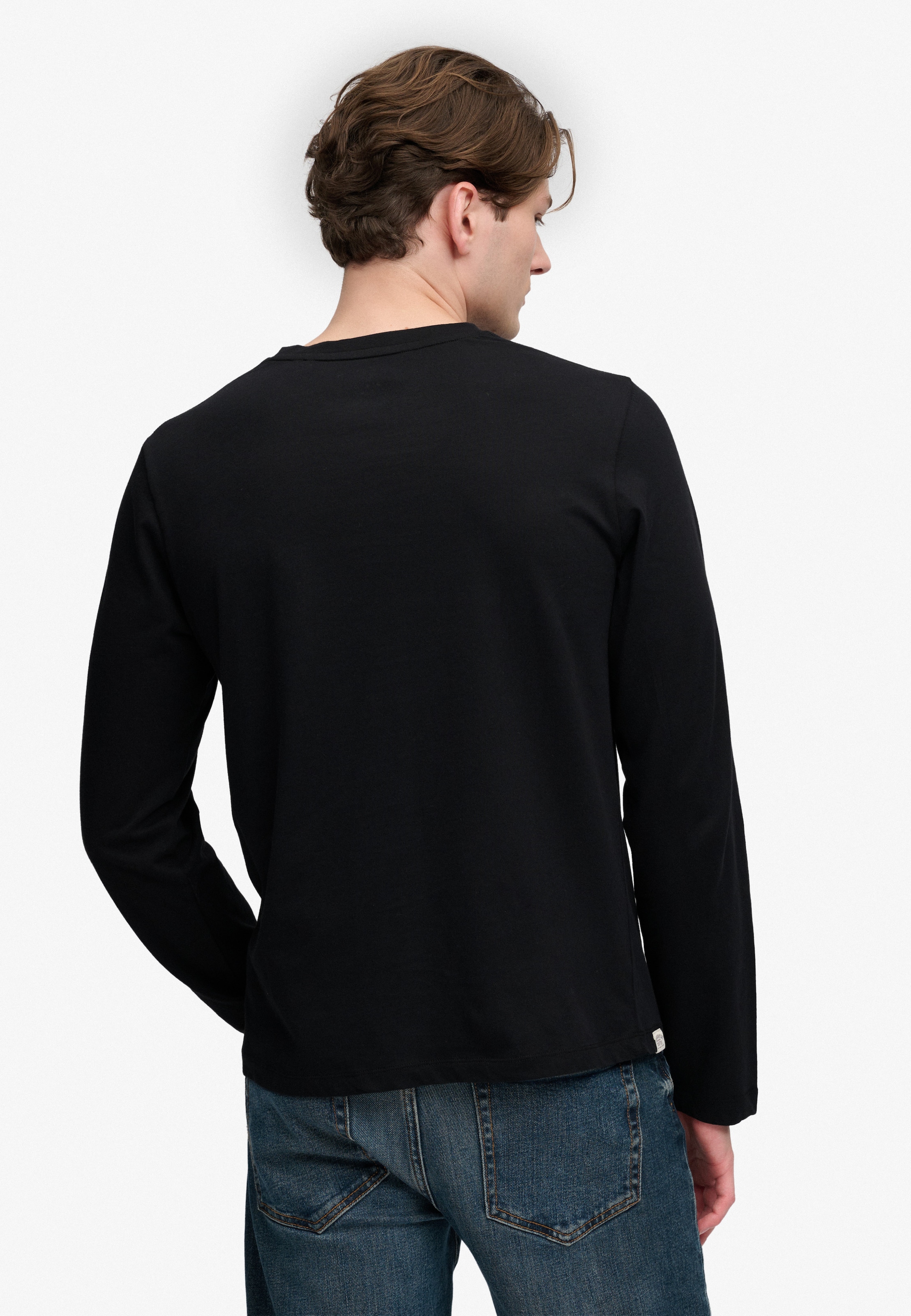 Superdry Langarmshirt »CLASSIC ESSENTIAL SDCO TOP« Baumwolle, relaxed fit