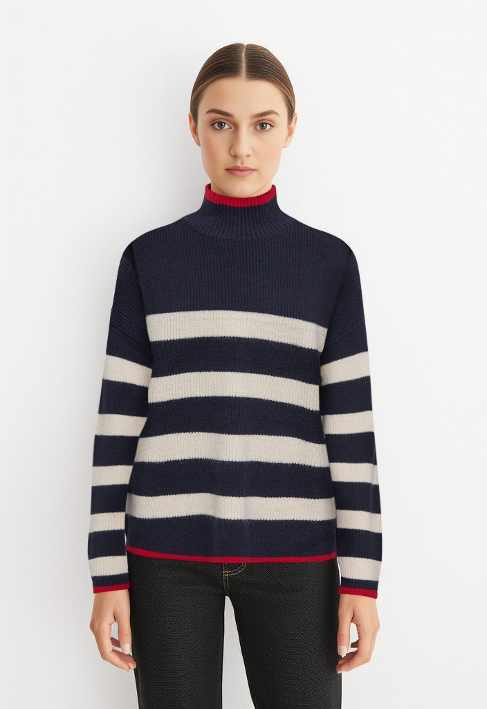 ONLY Pull en tricot »ONLKATIA LS RIB HIGHNECK CC KNT«
